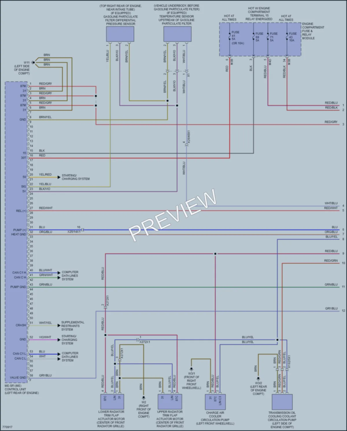 2021 MercedesBenz CLA250 Engine Performance wiring diagram preview