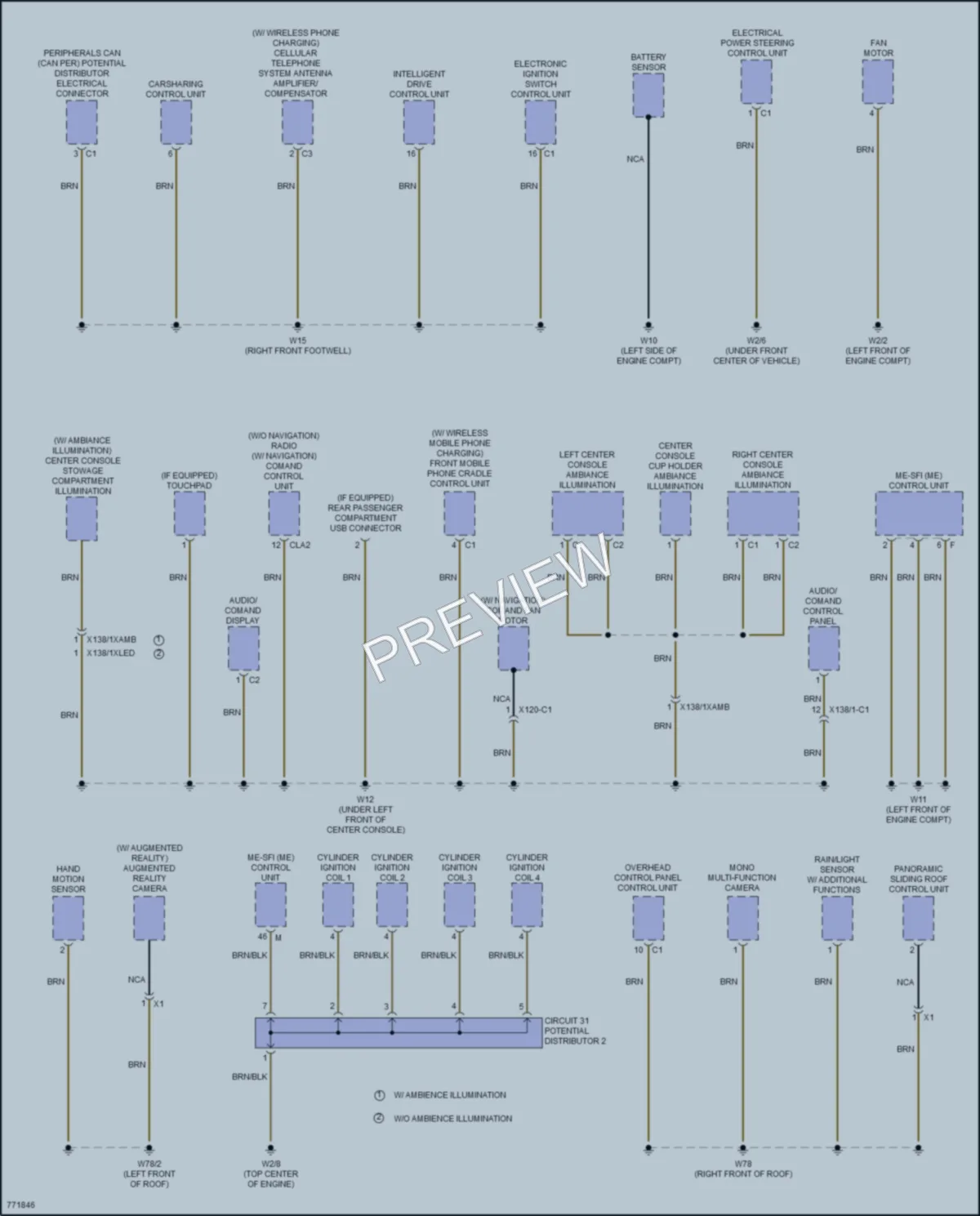 2021 MercedesBenz CLA250 Ground Distribution wiring diagram preview