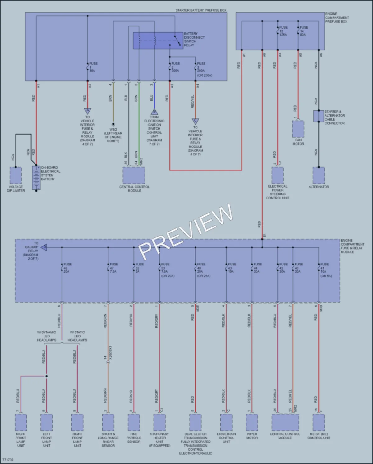2021 MercedesBenz CLA250 Power Distribution wiring diagram preview