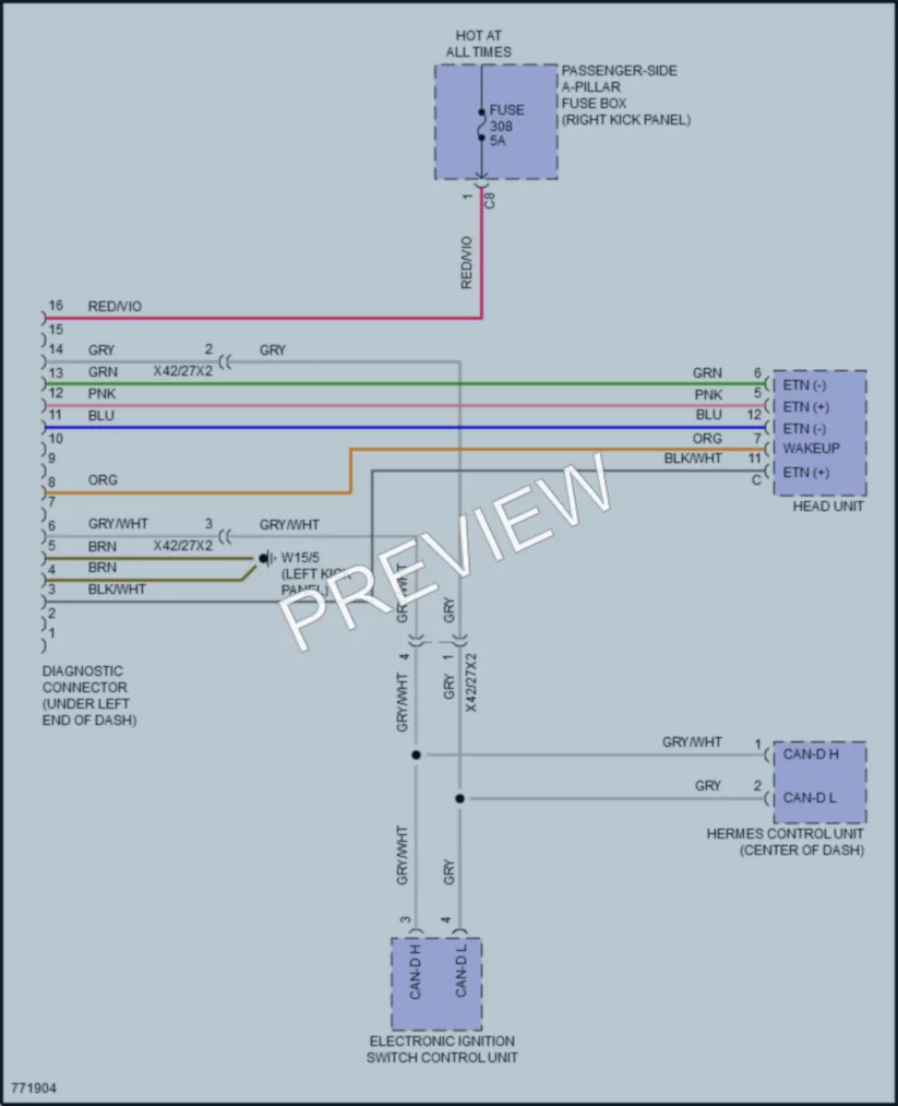 2021 MercedesBenz CLS450 Computer Data Lines wiring diagram preview