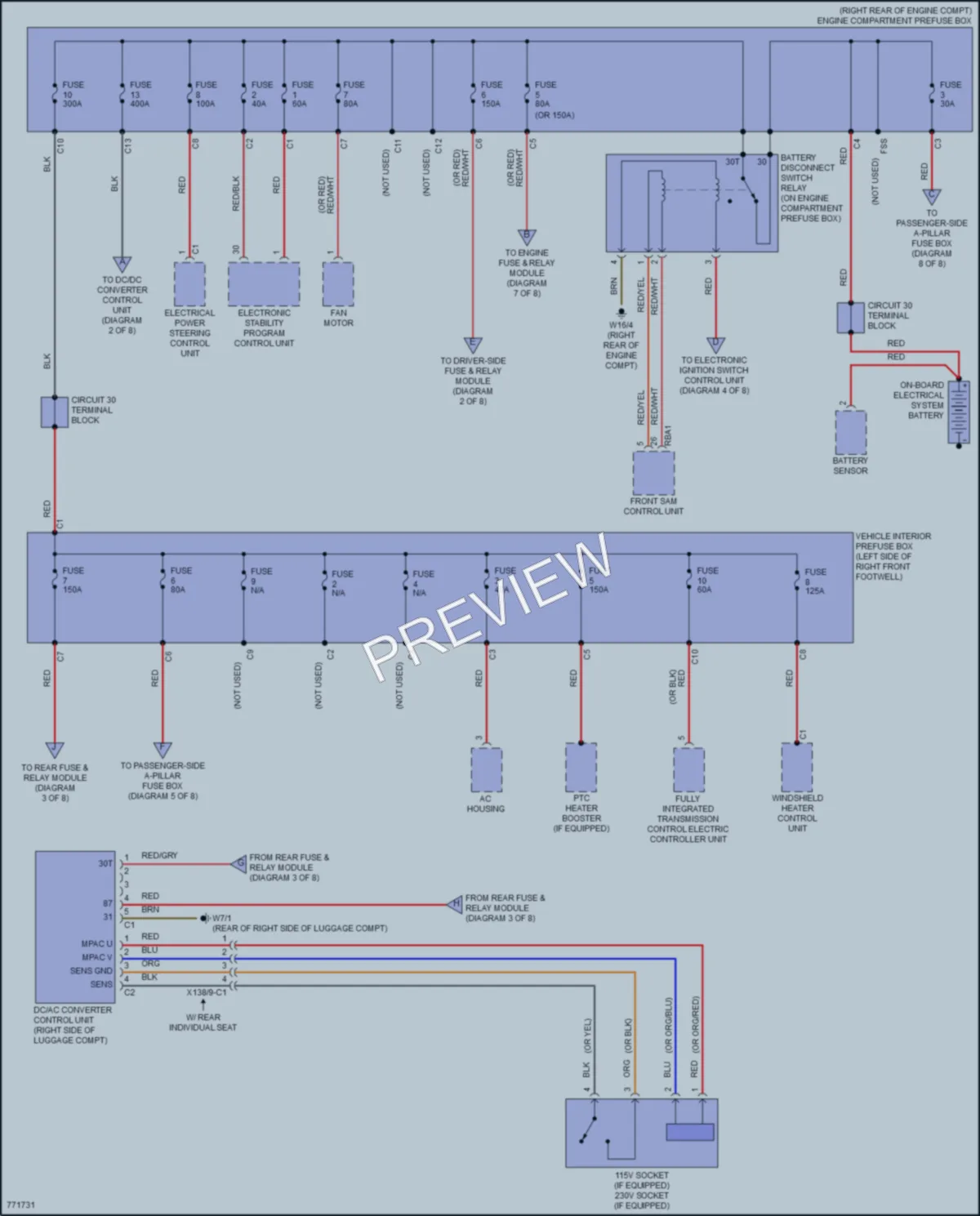 2021 MercedesBenz CLS450 Power Distribution wiring diagram preview
