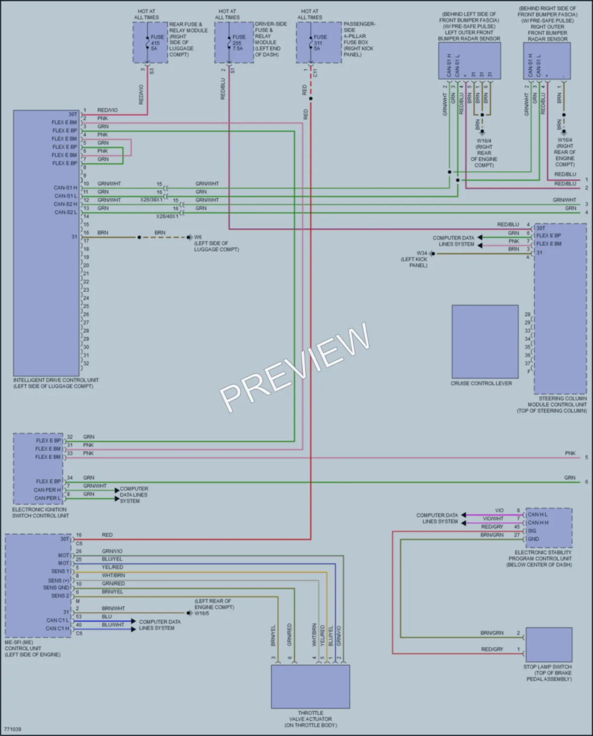 2021 MercedesBenz E350 Cruise Control wiring diagram preview