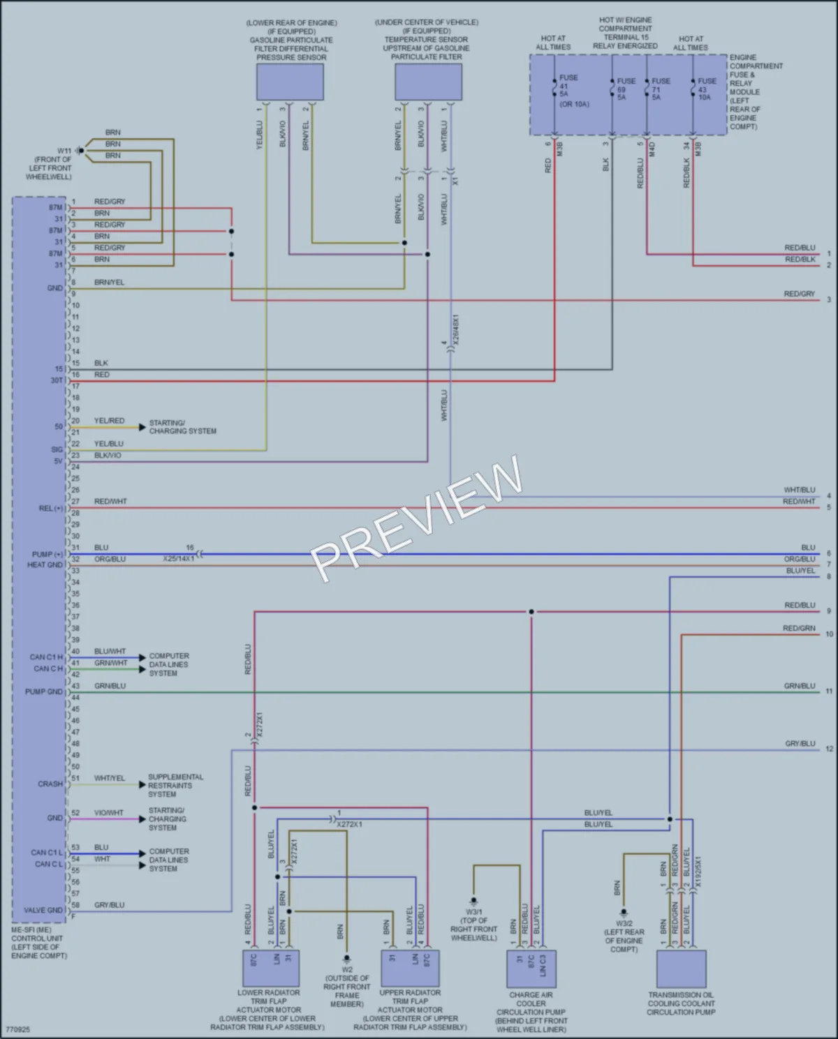 2021 MercedesBenz GLA250 Engine Performance wiring diagram preview
