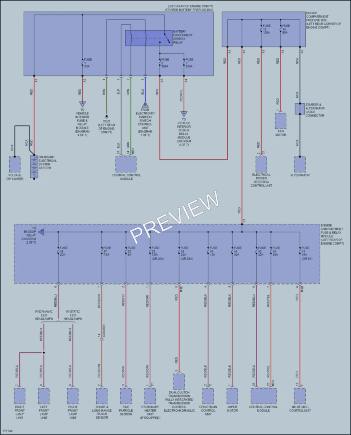 2021 MercedesBenz GLA250 Power Distribution wiring diagram preview