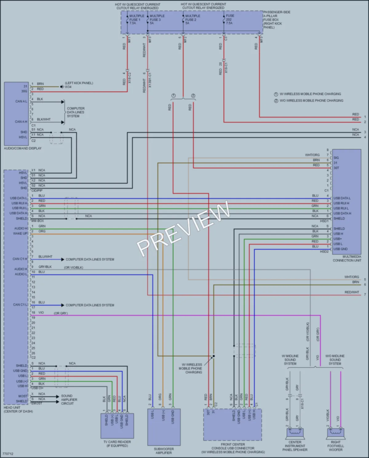 2021 MercedesBenz GLC300 Radio wiring diagram preview
