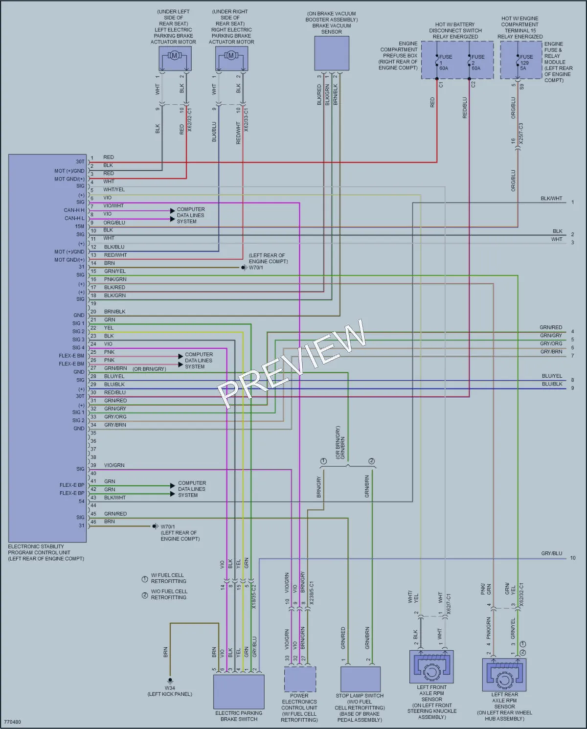 2021 MercedesBenz GLC300Coupe Anti Lock Brakes wiring diagram preview