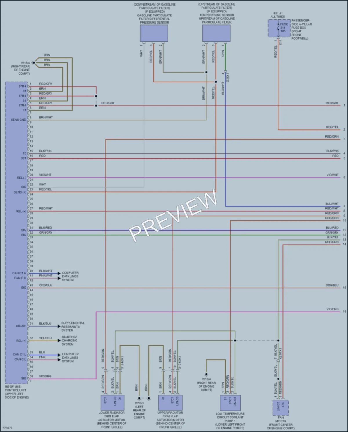 2021 MercedesBenz GLE350 Engine Performance wiring diagram preview