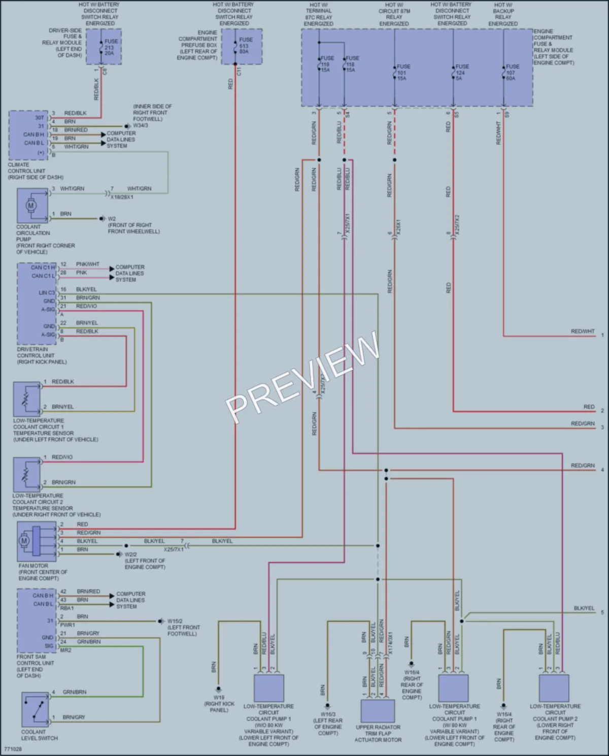 2021 MercedesBenz GLE450 Cooling Fan wiring diagram preview