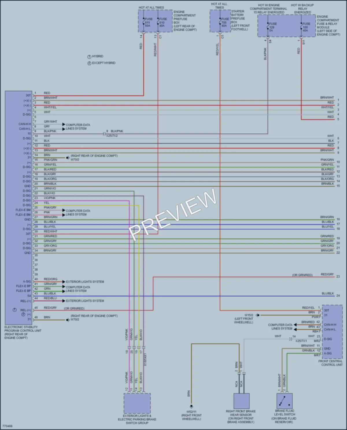 2021 MercedesBenz GLS450 Anti Lock Brakes wiring diagram preview