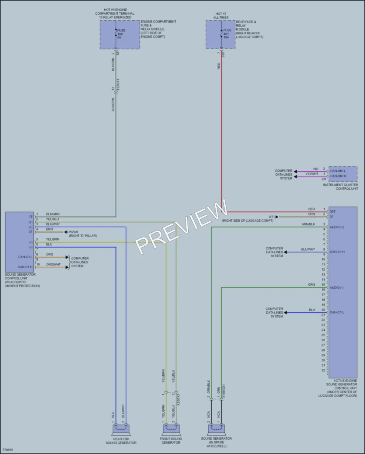 2021 MercedesBenz GLS580 Active Bodyworks wiring diagram preview
