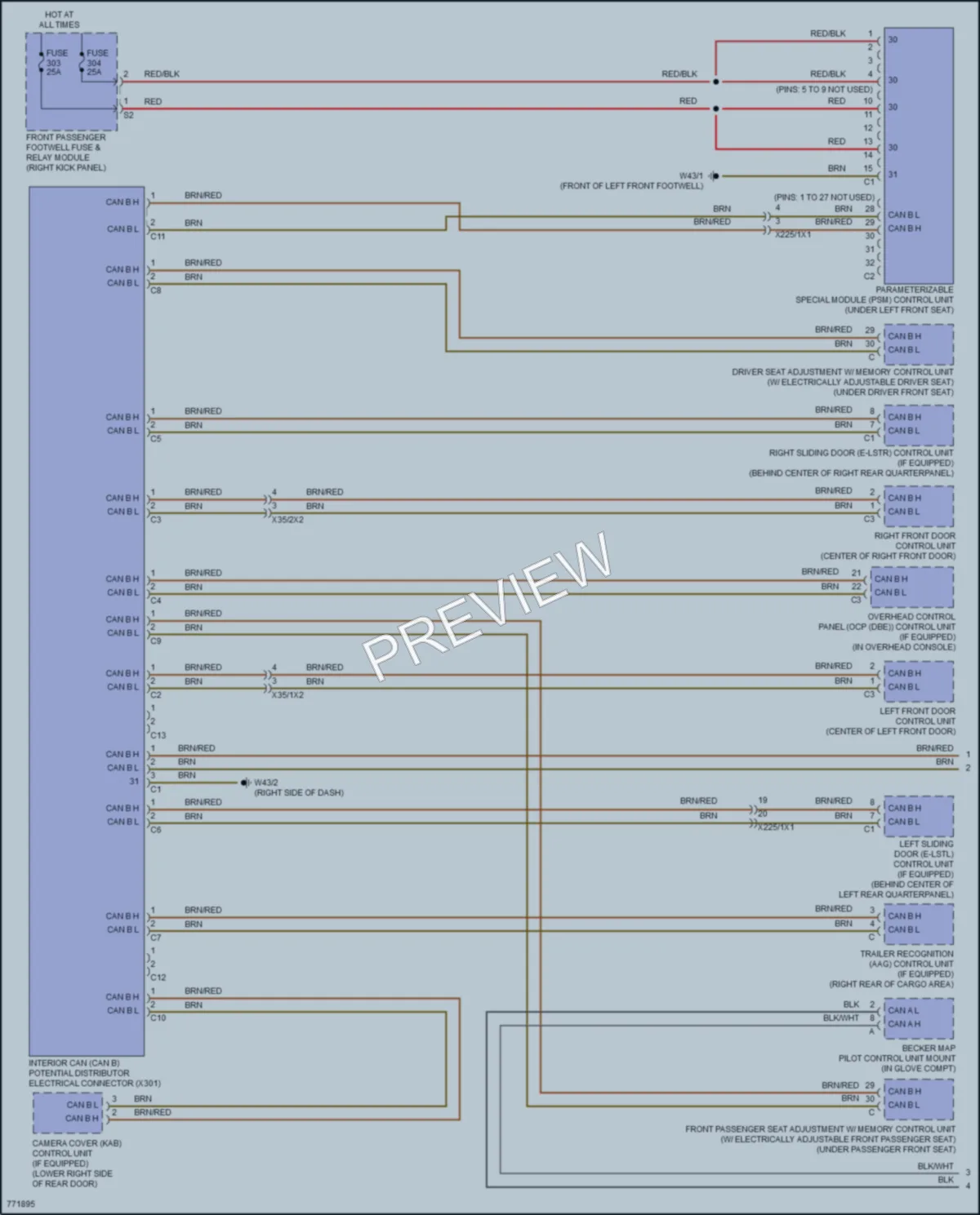 2021 MercedesBenz Metris Computer Data Lines wiring diagram preview