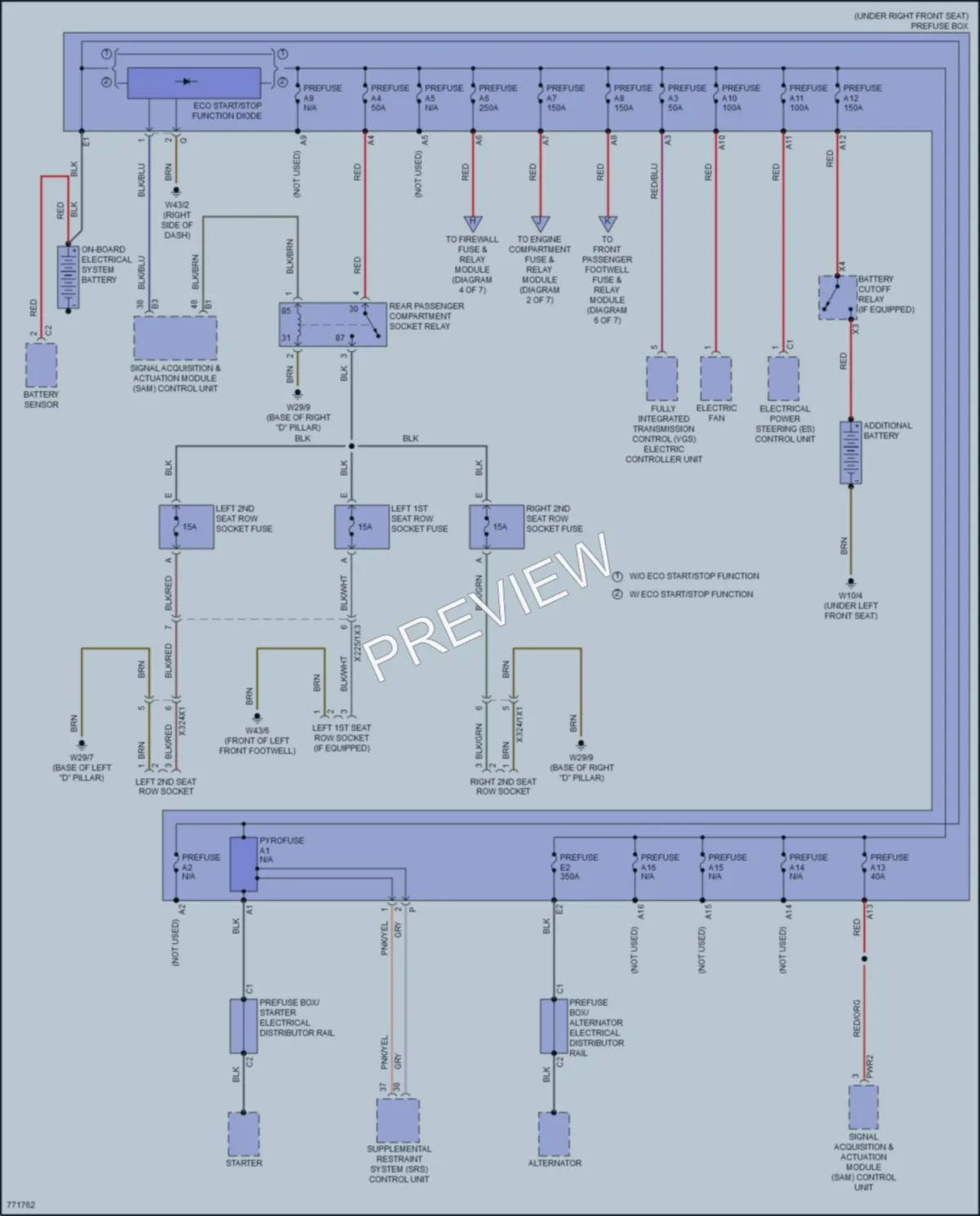 2021 MercedesBenz Metris Power Distribution wiring diagram preview
