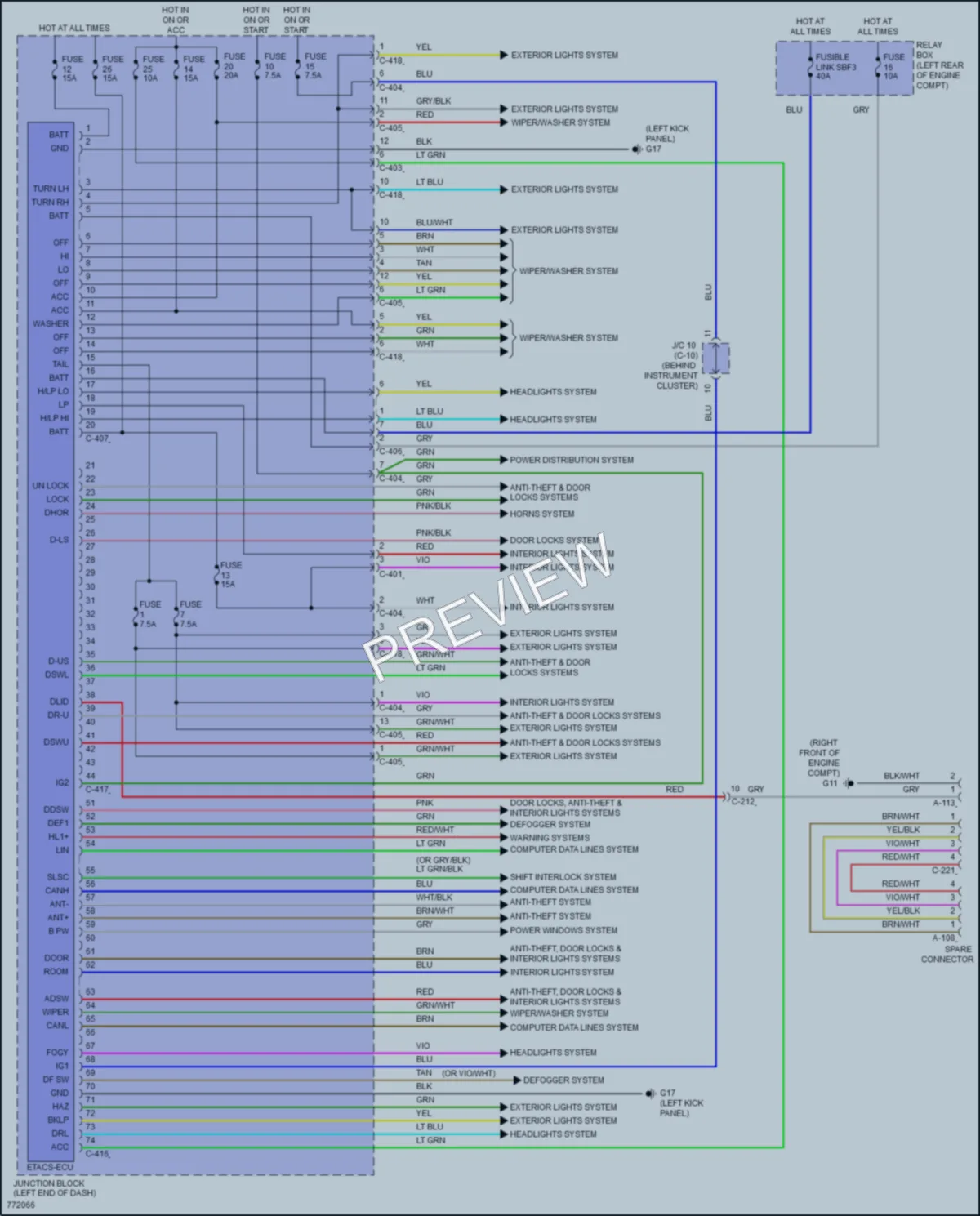 2021 Mitsubishi Mirage Body Control Modules wiring diagram preview