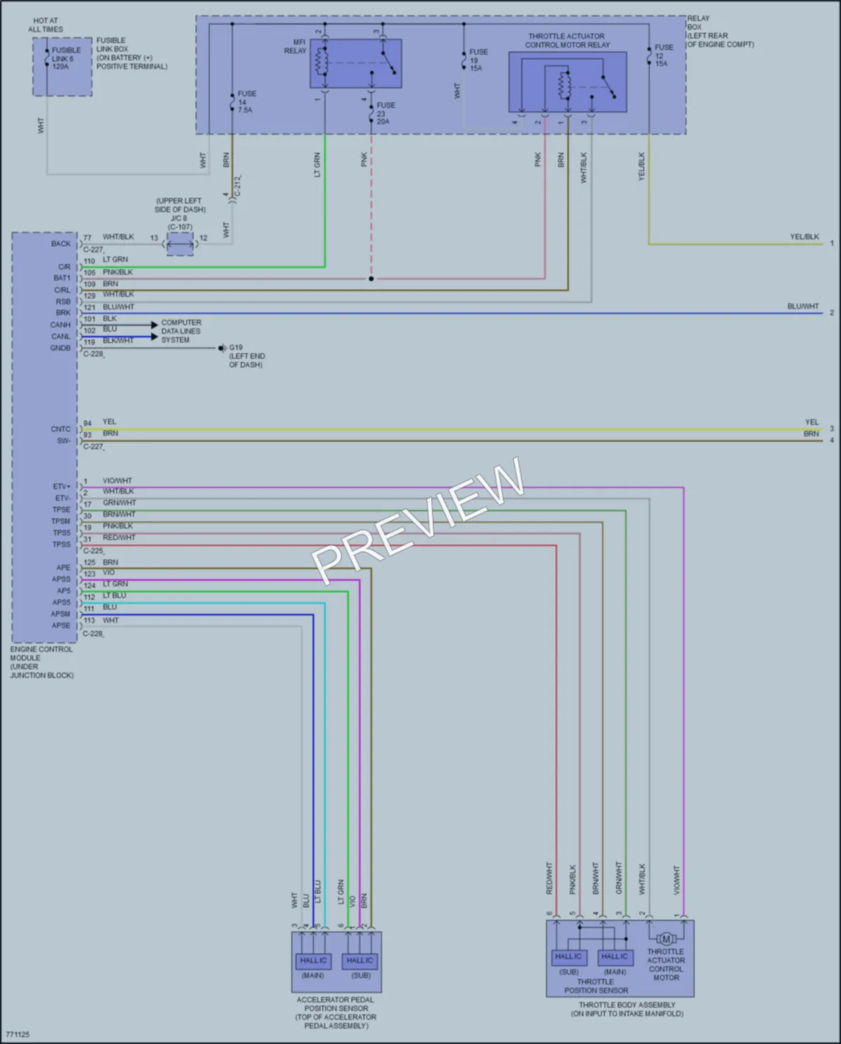 2021 Mitsubishi Mirage Cruise Control wiring diagram preview