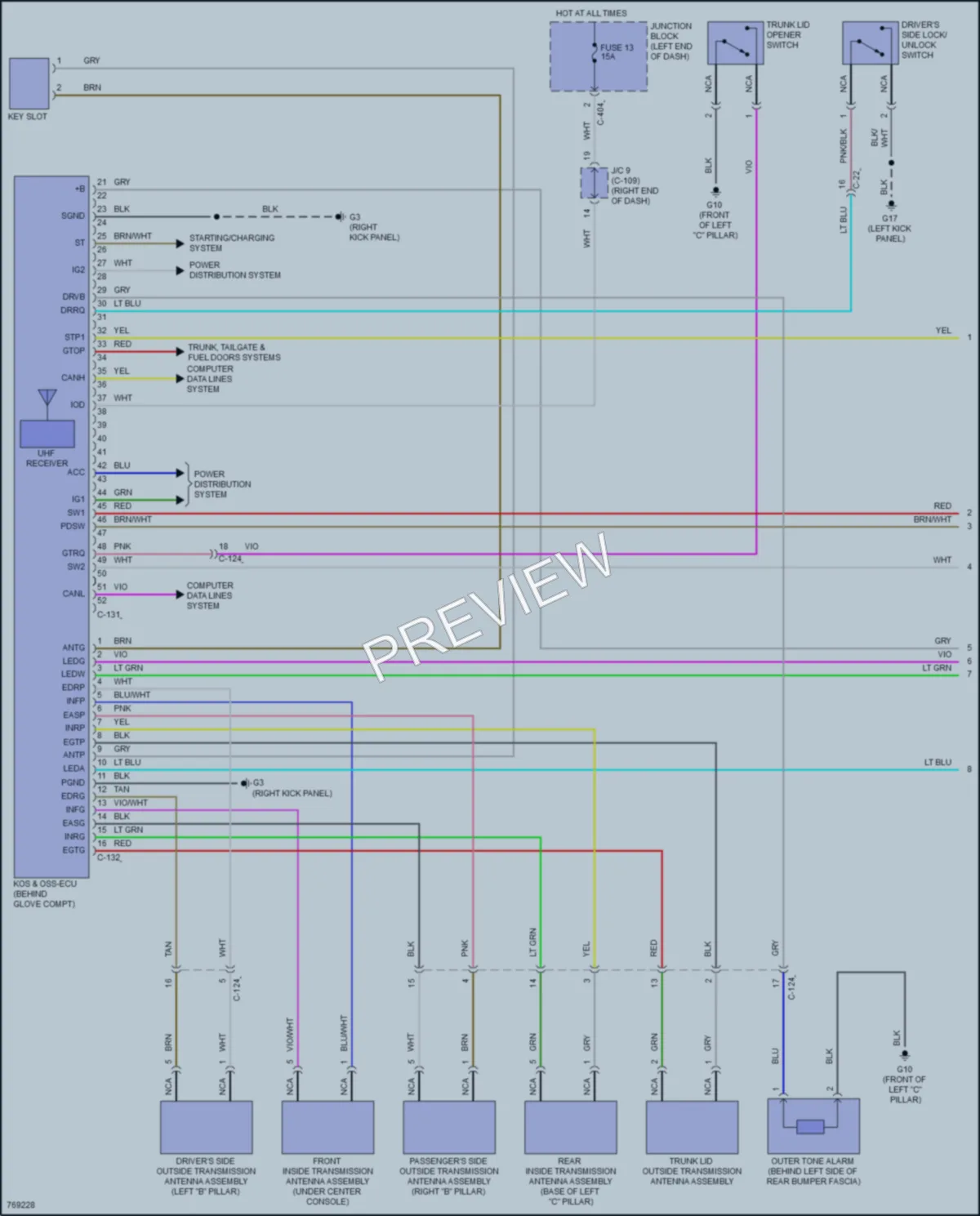 2021 Mitsubishi MirageG4 Power Door Locks wiring diagram preview