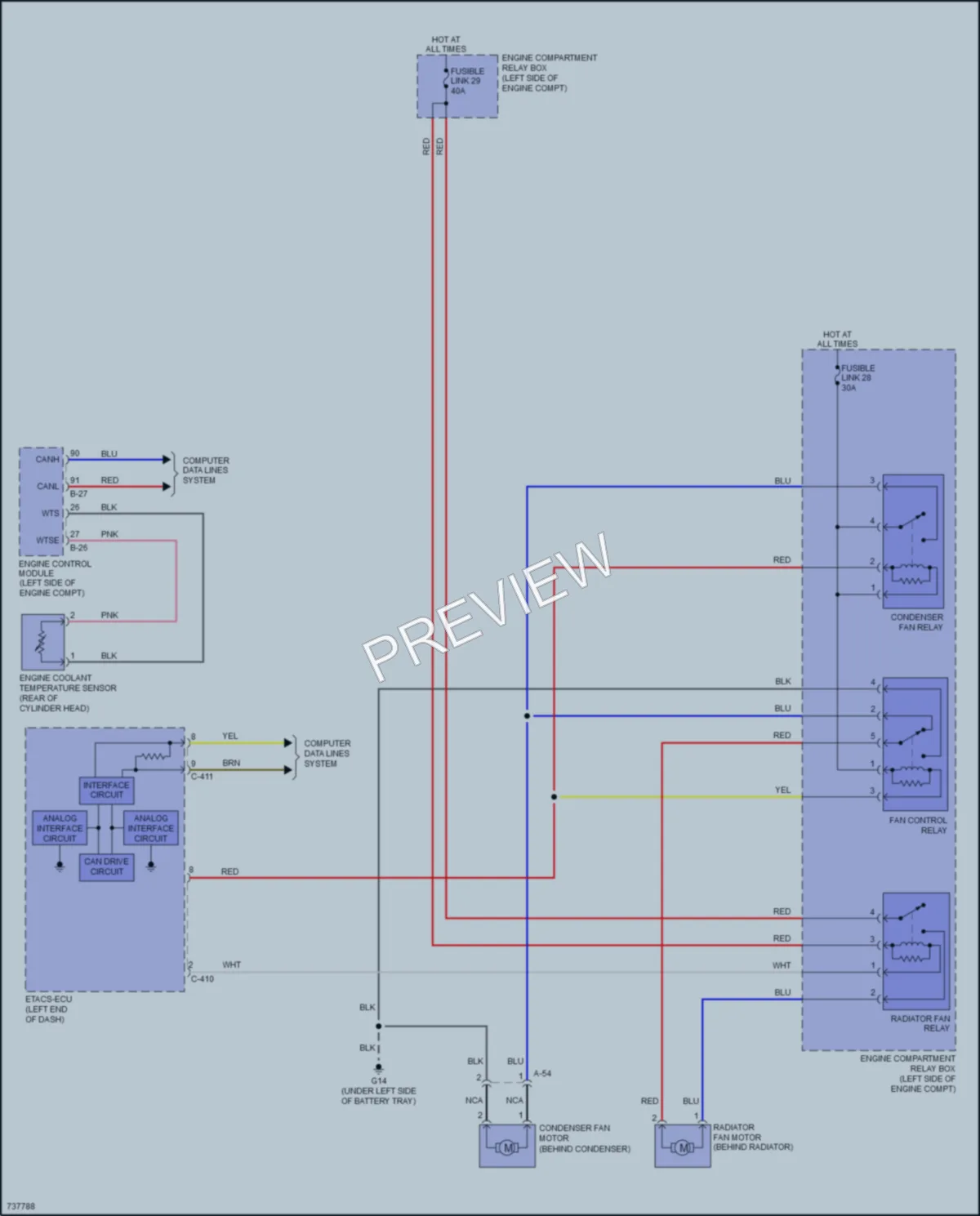 2021 Mitsubishi OutlanderSport Cooling Fan wiring diagram preview