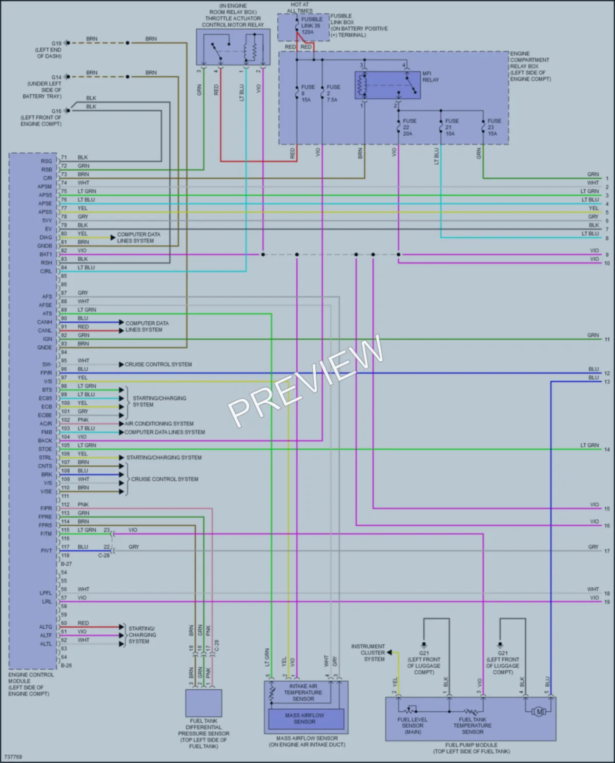2021 Mitsubishi OutlanderSport Engine Performance wiring diagram preview