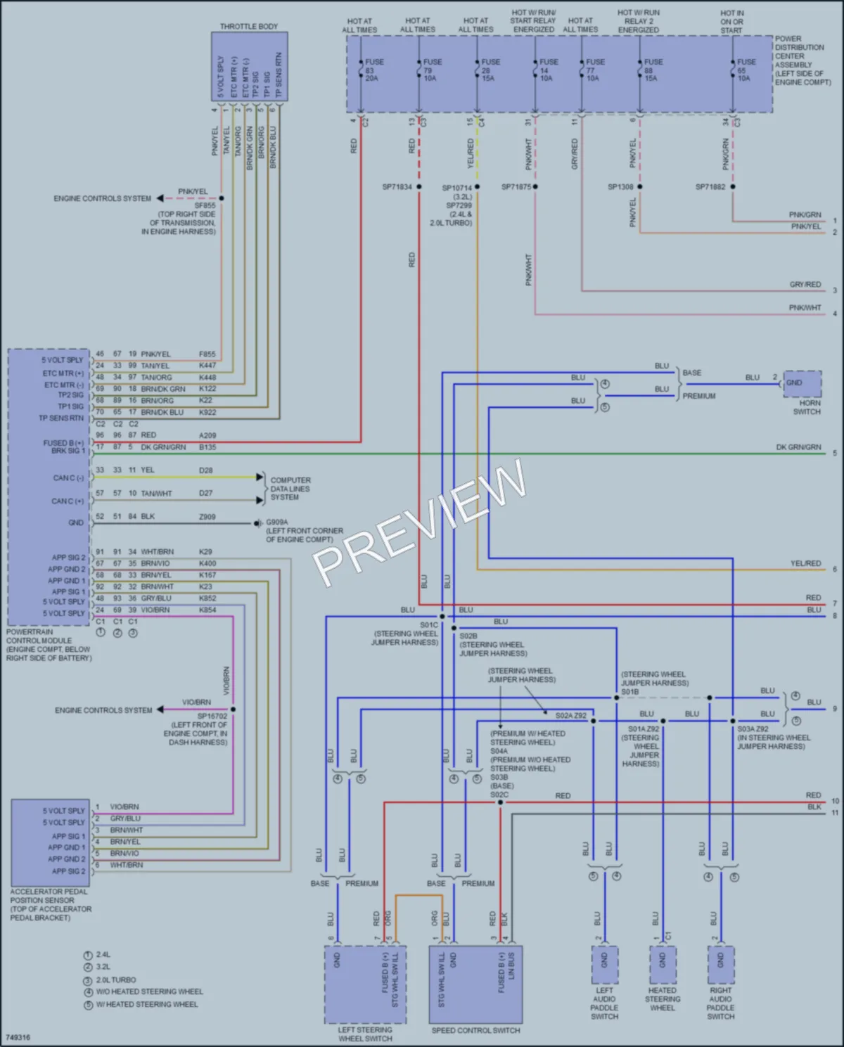 2021 Nissan Cherokee Cruise Control wiring diagram preview