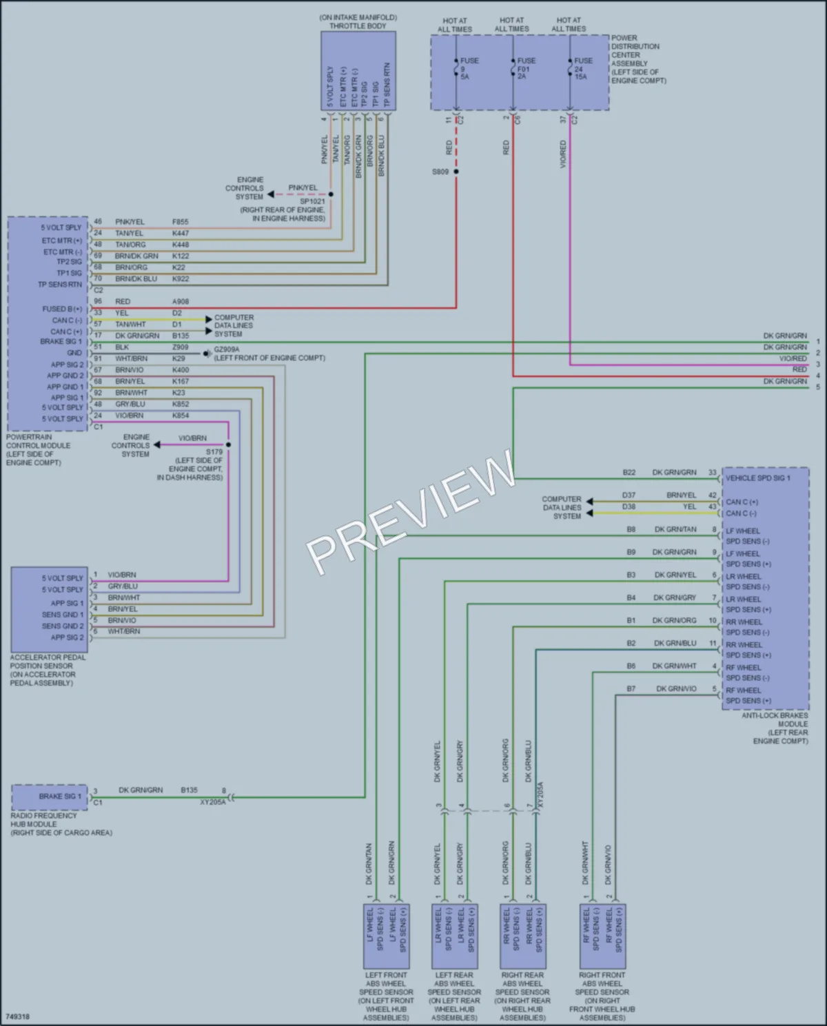 2021 Nissan Compass Cruise Control wiring diagram preview