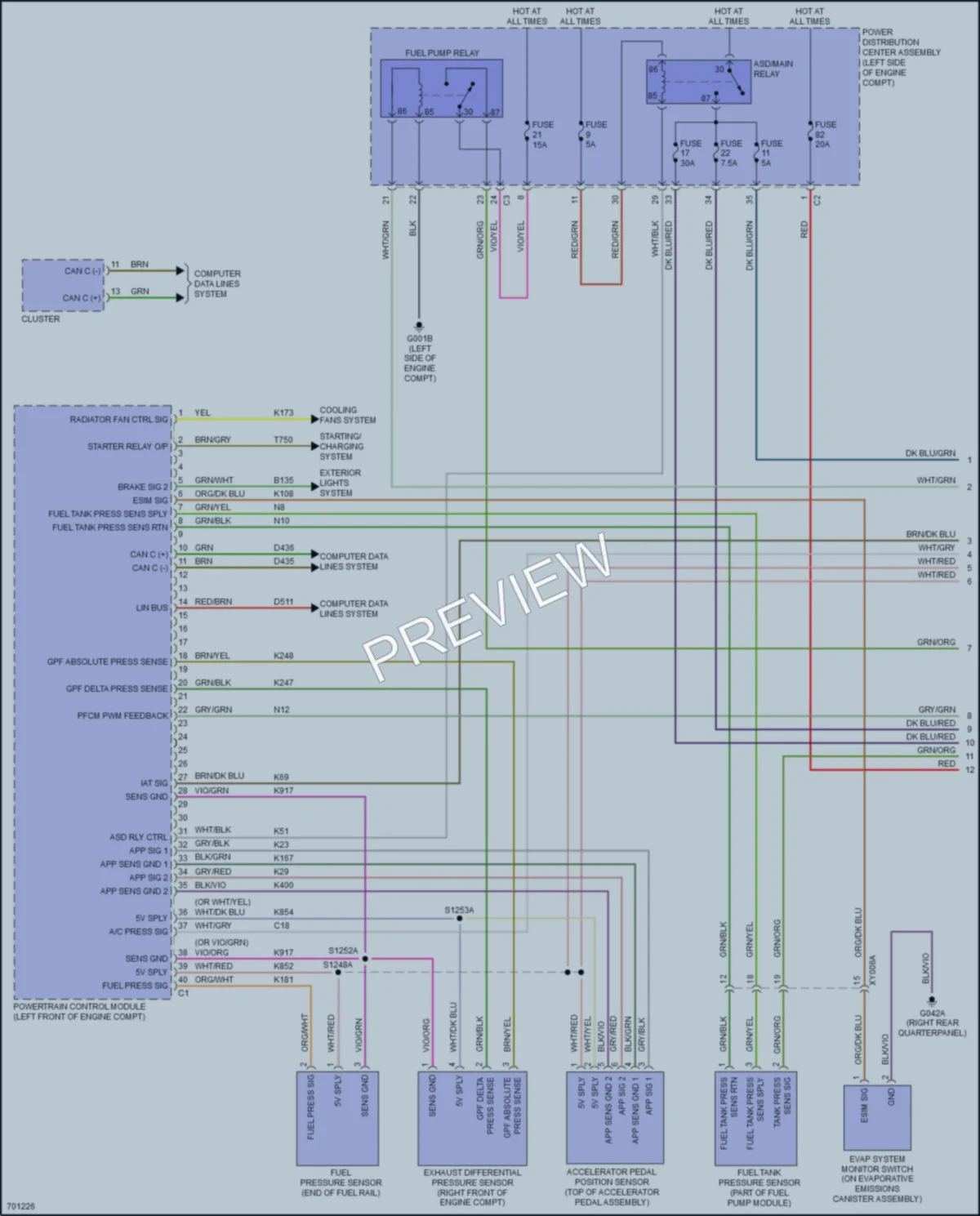 2021 Nissan Renegade Engine Performance wiring diagram preview