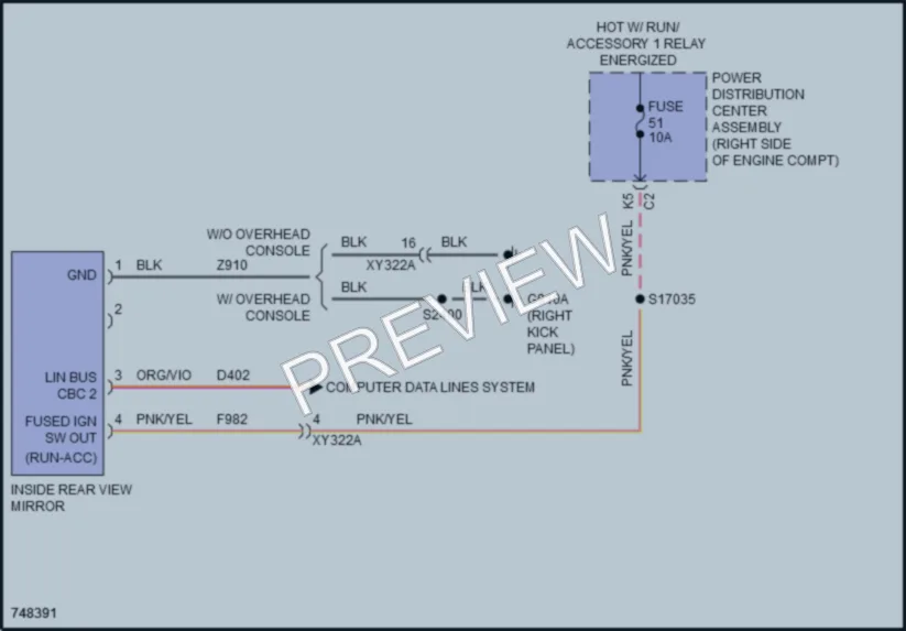 2021 Nissan Wrangler Power Mirrors wiring diagram preview