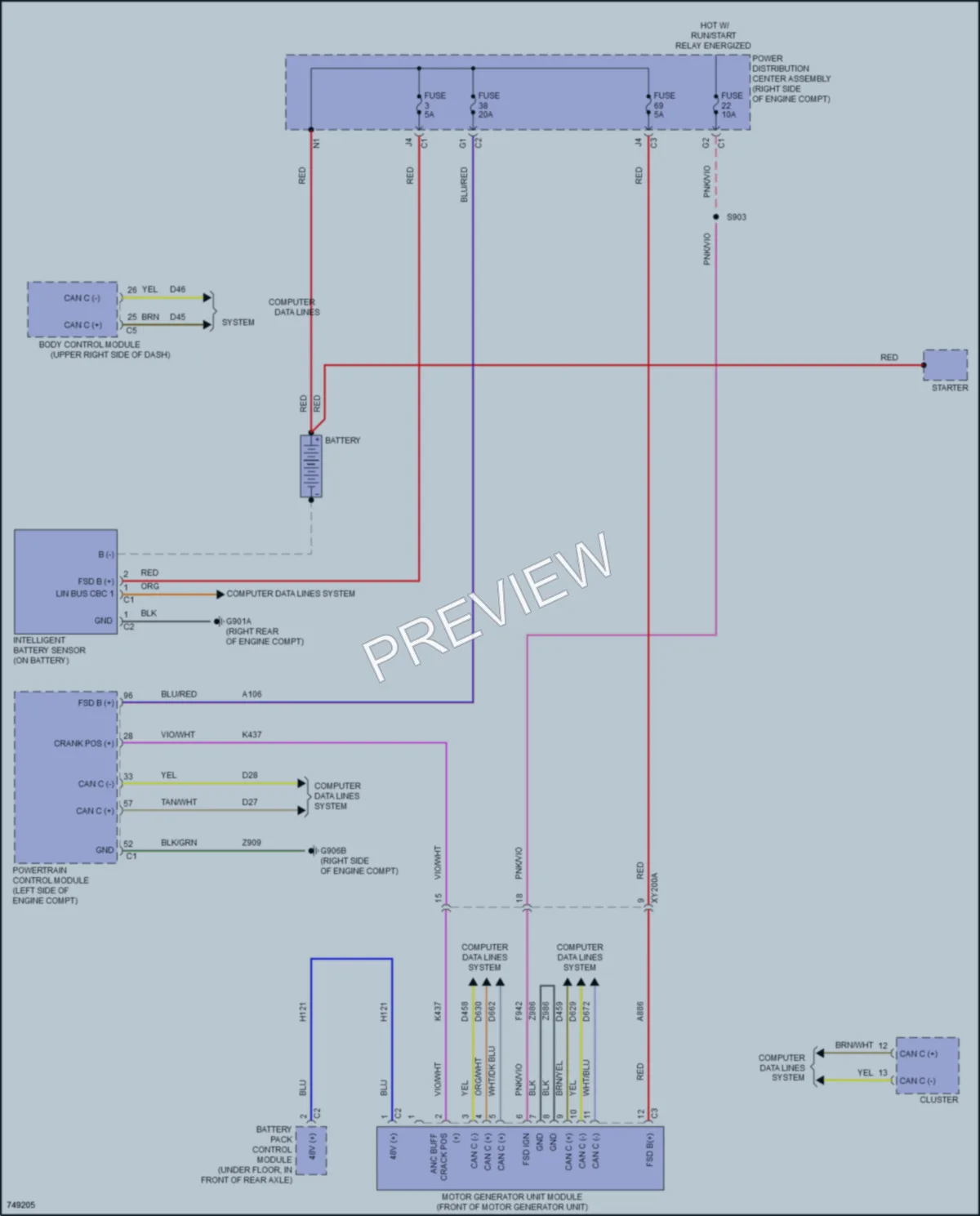 2021 Nissan Wrangler Starting Charging wiring diagram preview