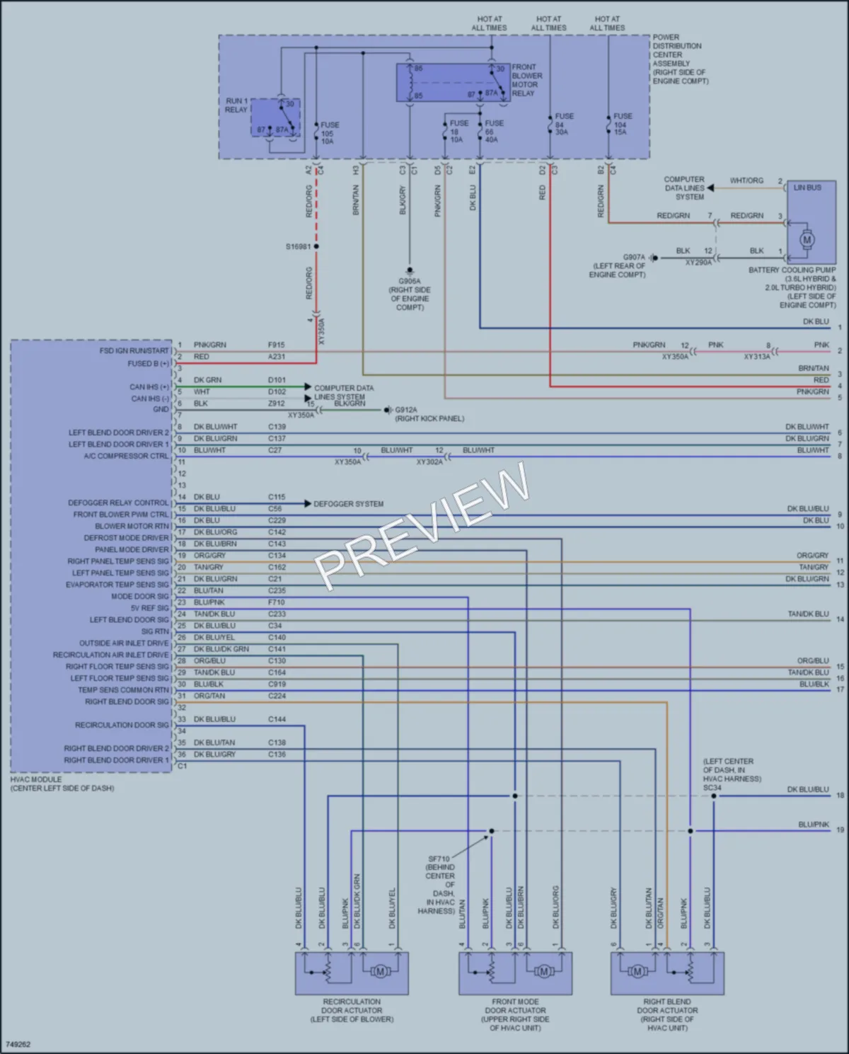 2021 Nissan WranglerUnlimited Air Conditioning wiring diagram preview