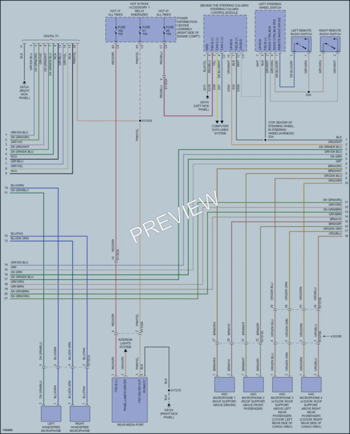 2021 Nissan WranglerUnlimited Navigation wiring diagram preview