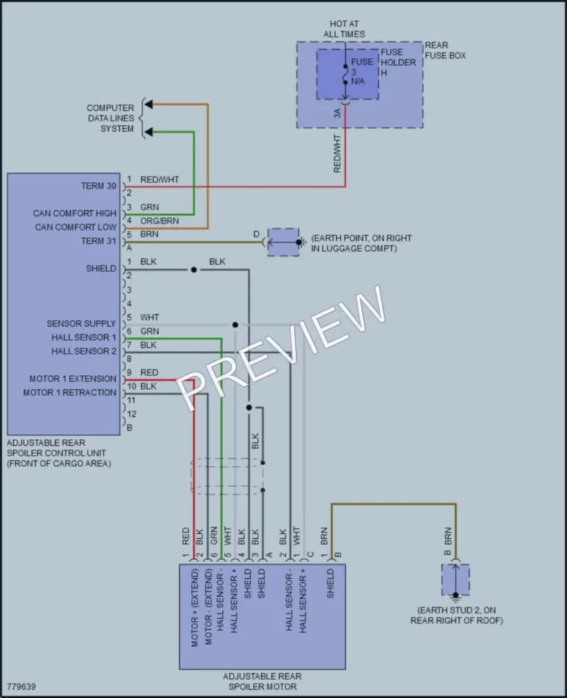 2021 Porsche CayenneCoupeHybrid Active Bodyworks wiring diagram preview