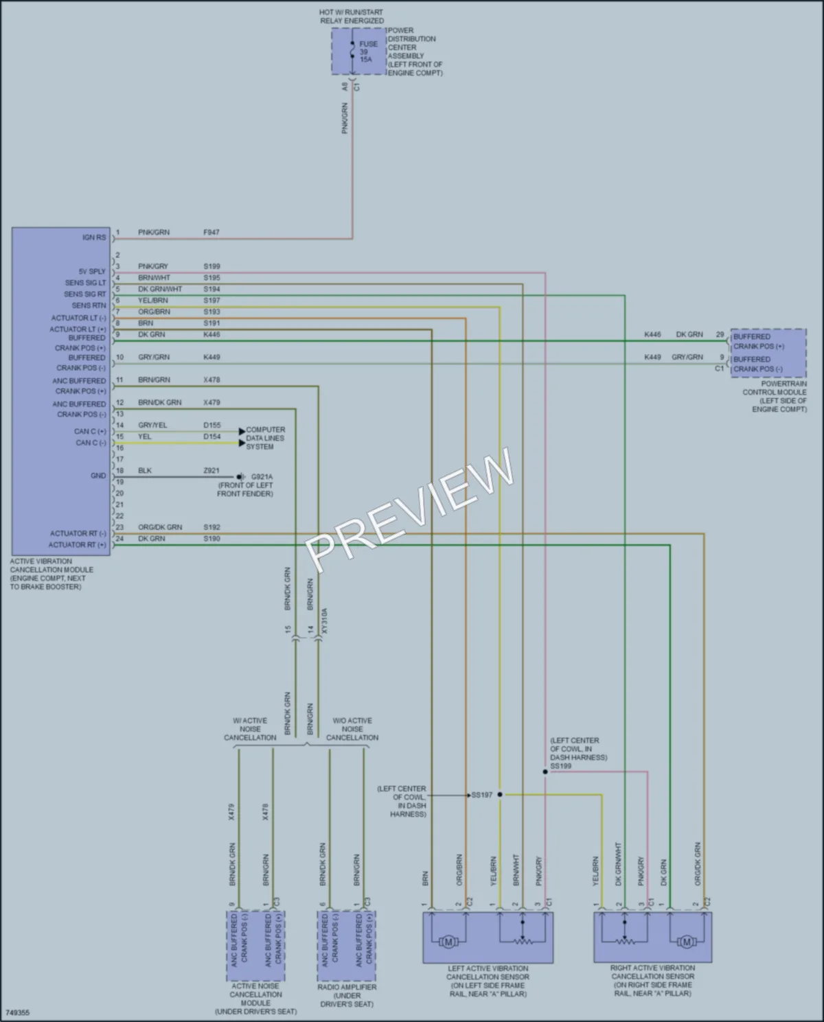 2021 Ram 1500 Electronic Suspension wiring diagram preview