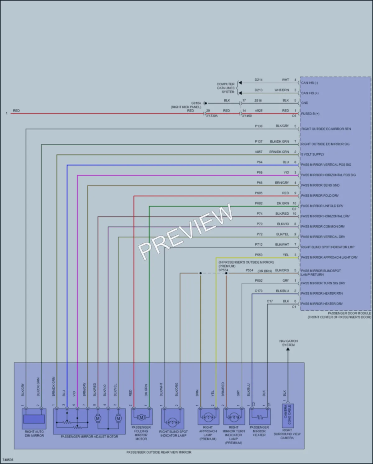 2021 Ram 1500 Memory Systems wiring diagram preview