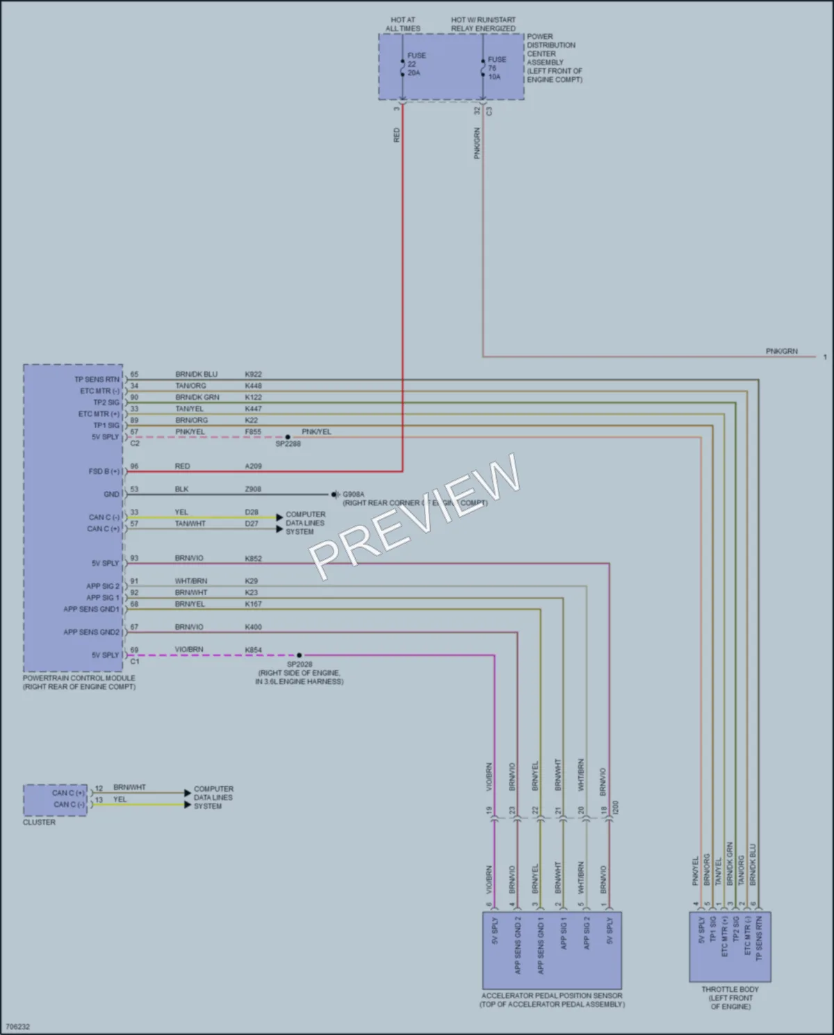2021 Ram 1500Classic Cruise Control wiring diagram preview