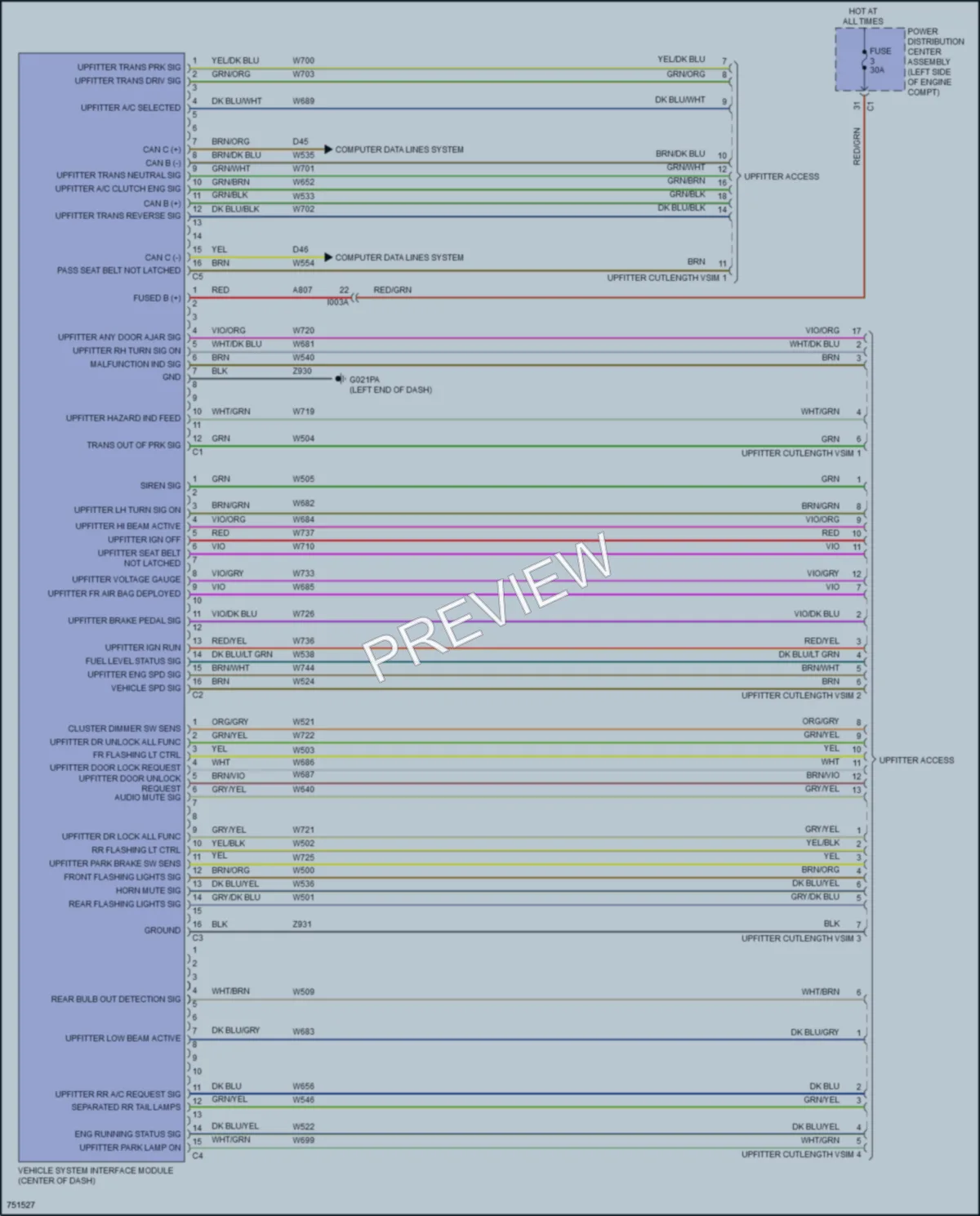 2021 Ram 1500ProMaster Body Control Modules wiring diagram preview