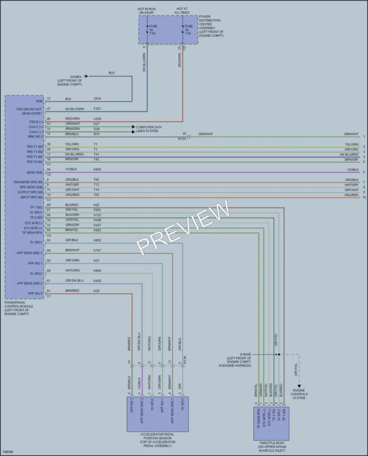 2021 Ram 3500ProMaster Cruise Control wiring diagram preview