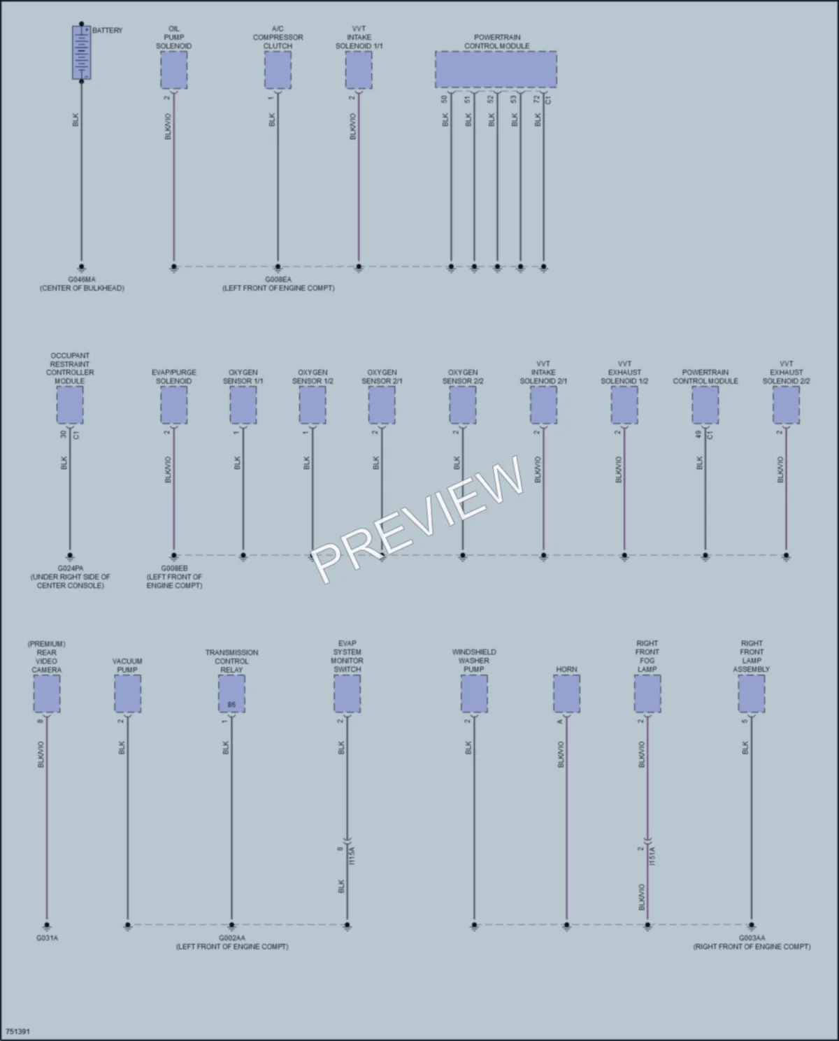 2021 Ram 3500ProMaster Ground Distribution wiring diagram preview