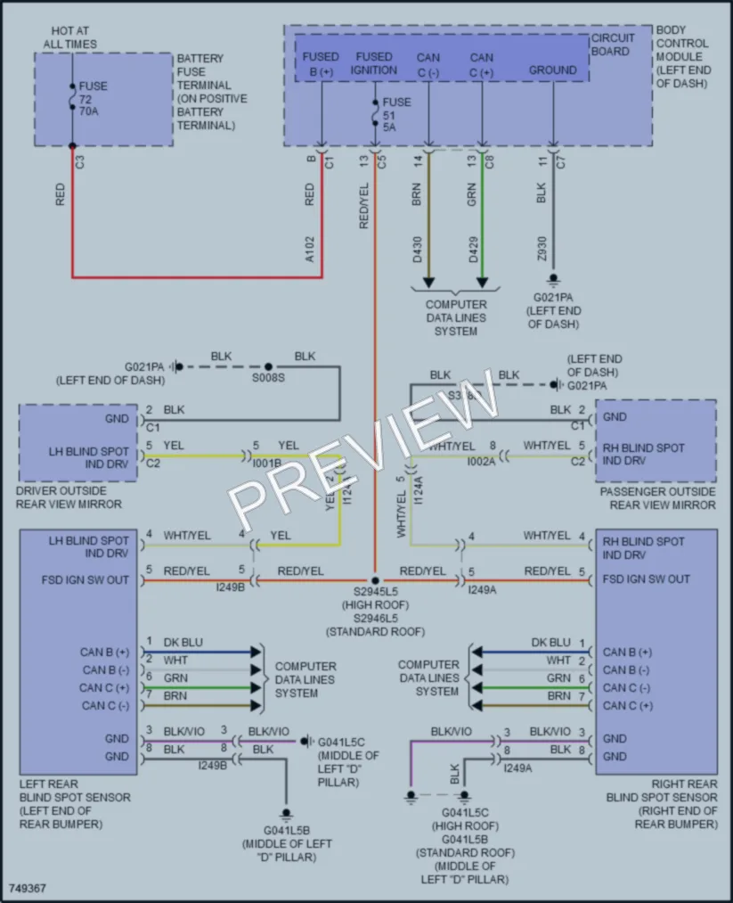 2021 Ram 3500ProMaster Navigation wiring diagram preview