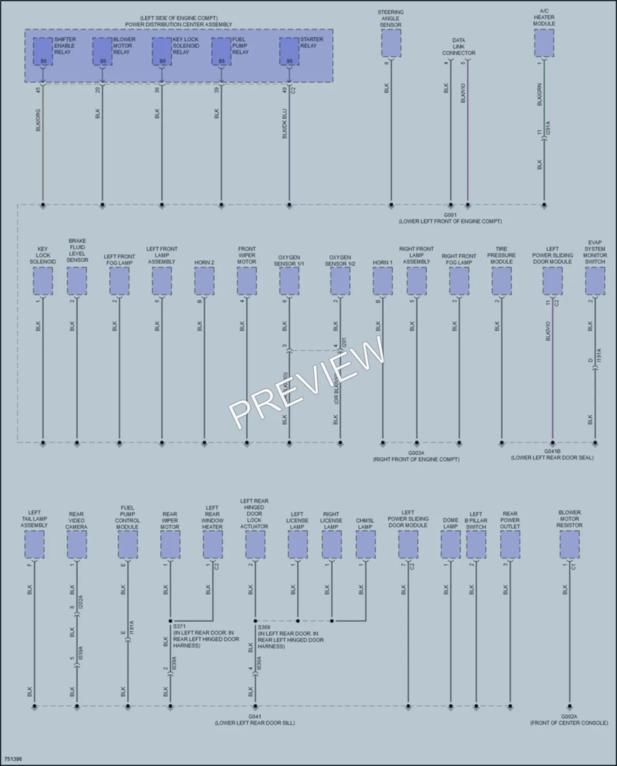 2021 Ram ProMasterCity Ground Distribution wiring diagram preview