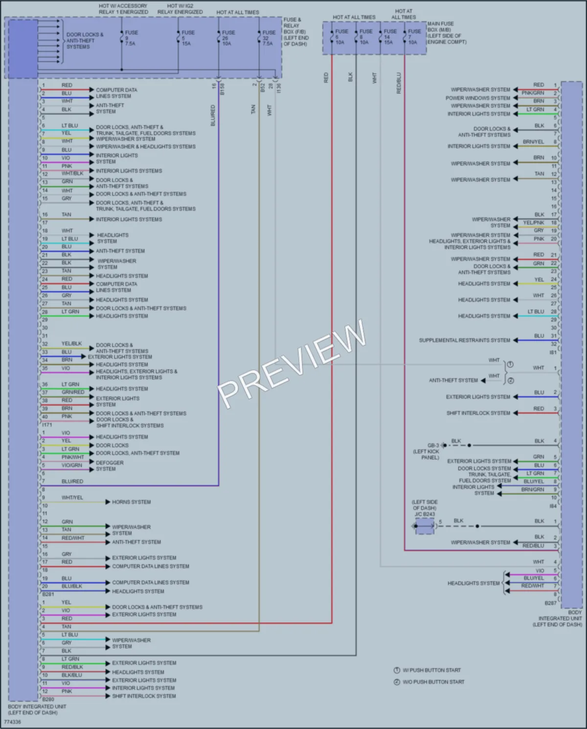 2021 Subaru Ascent Body Control Modules wiring diagram preview
