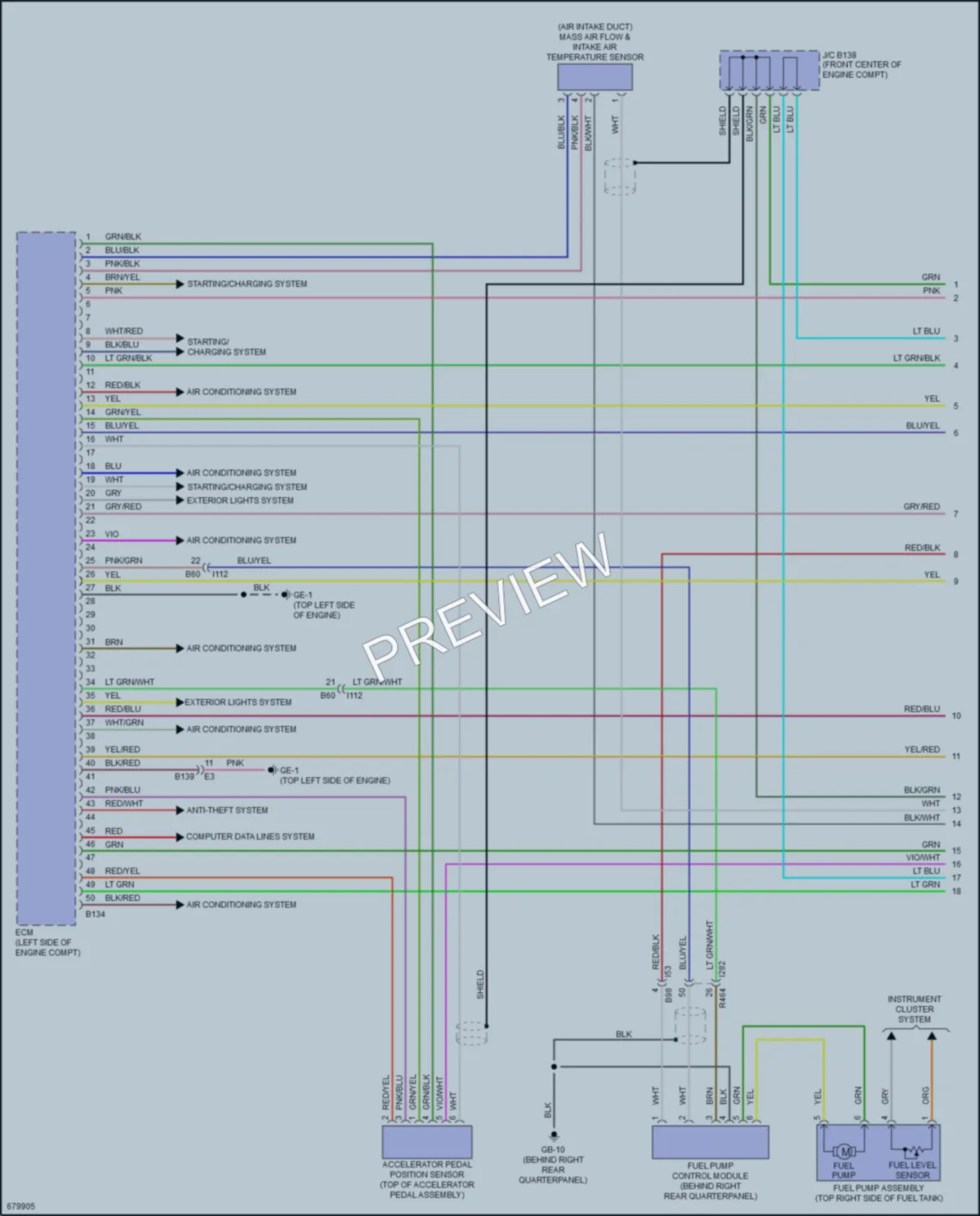 2021 Subaru Ascent Engine Performance wiring diagram preview