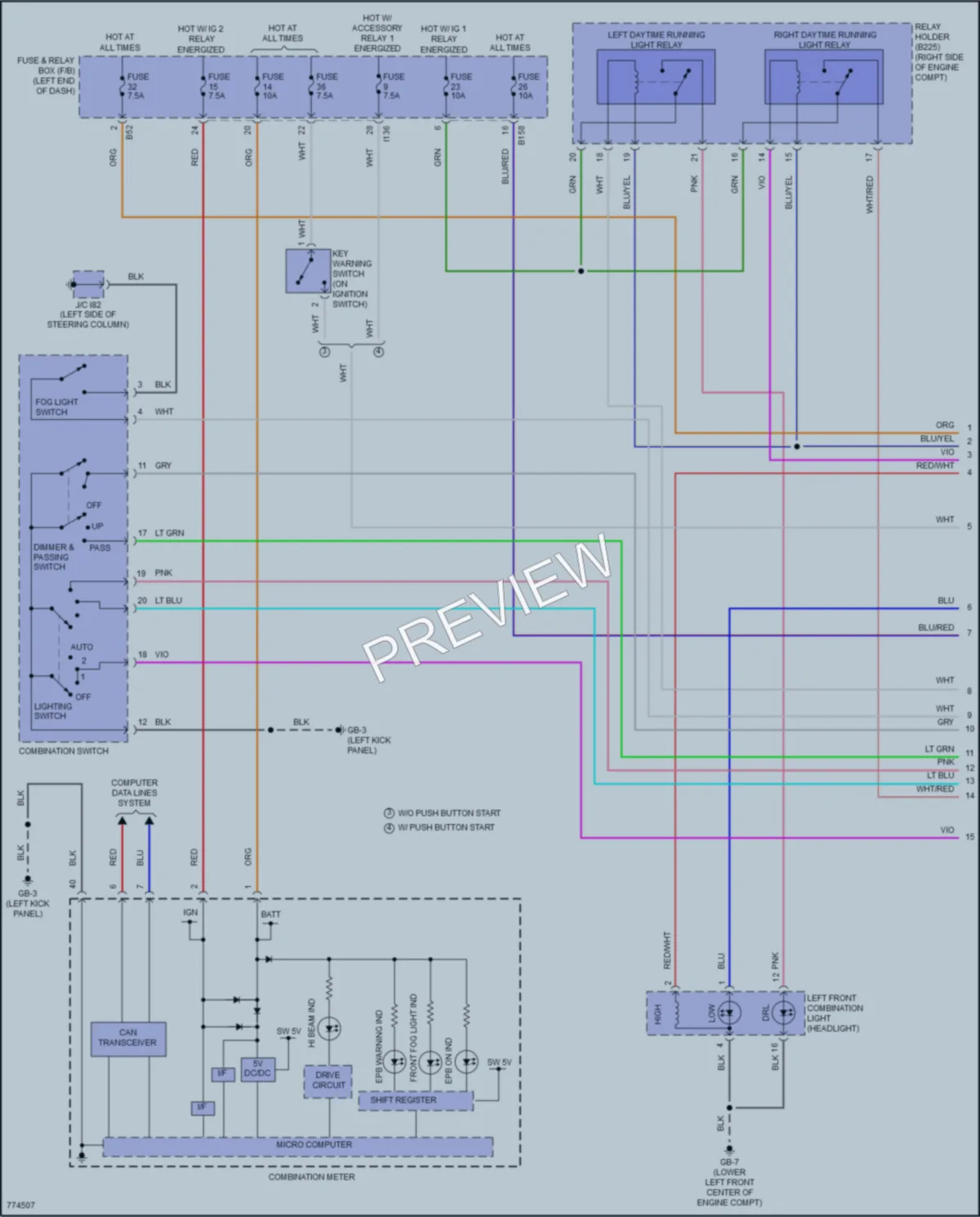 2021 Subaru Ascent Headlights wiring diagram preview