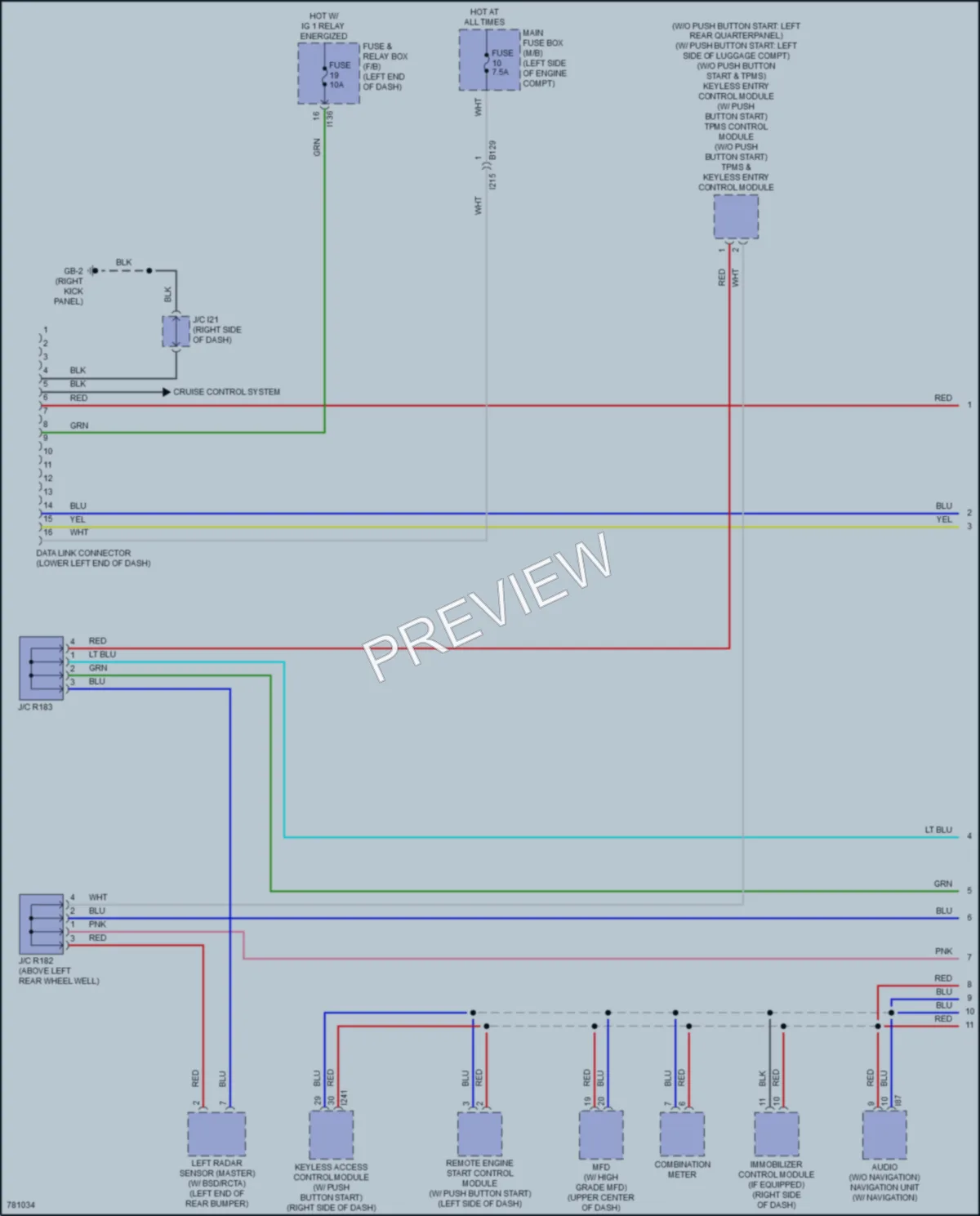 2021 Subaru Crosstrek Computer Data Lines wiring diagram preview