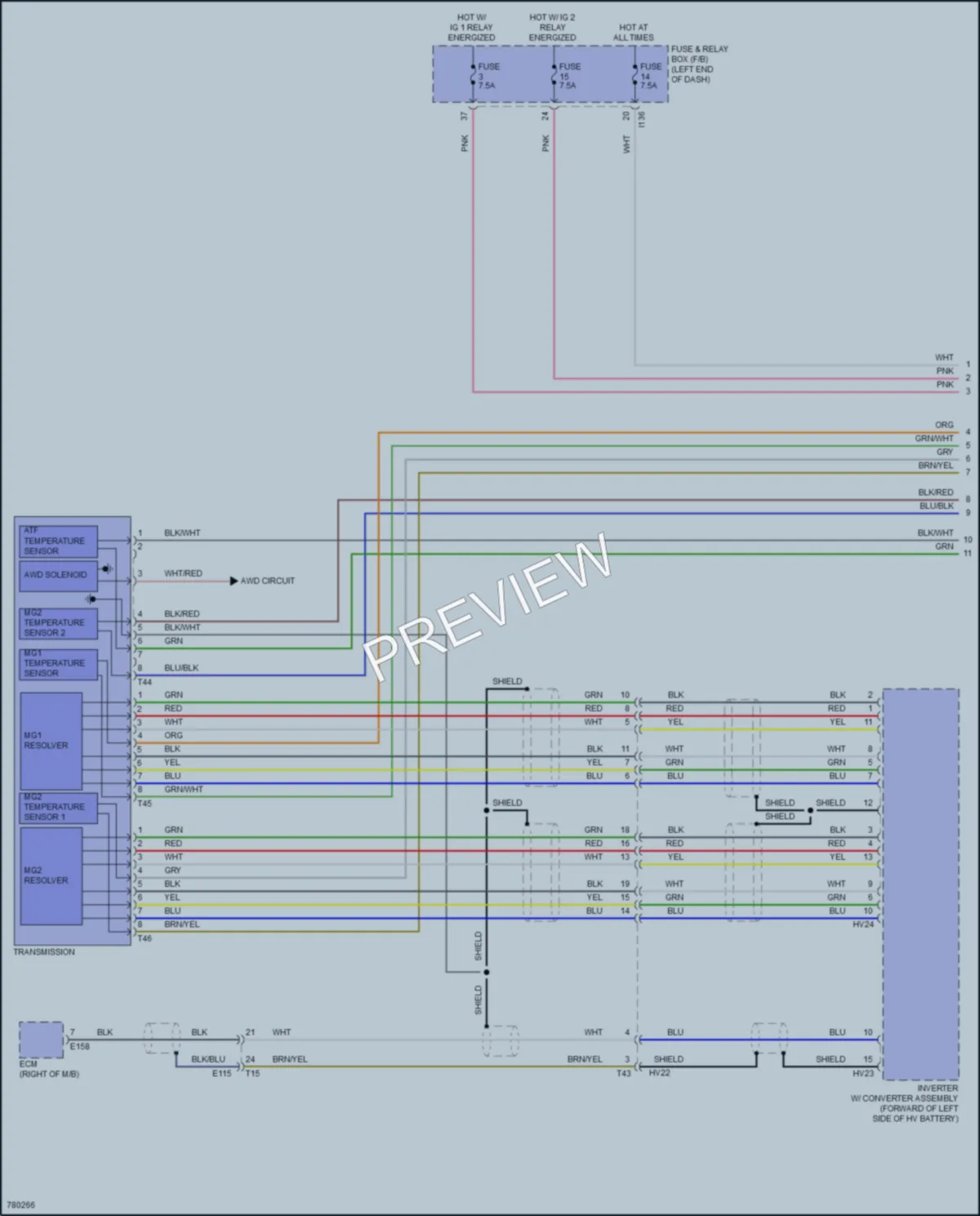 2021 Subaru Crosstrek Transmission wiring diagram preview