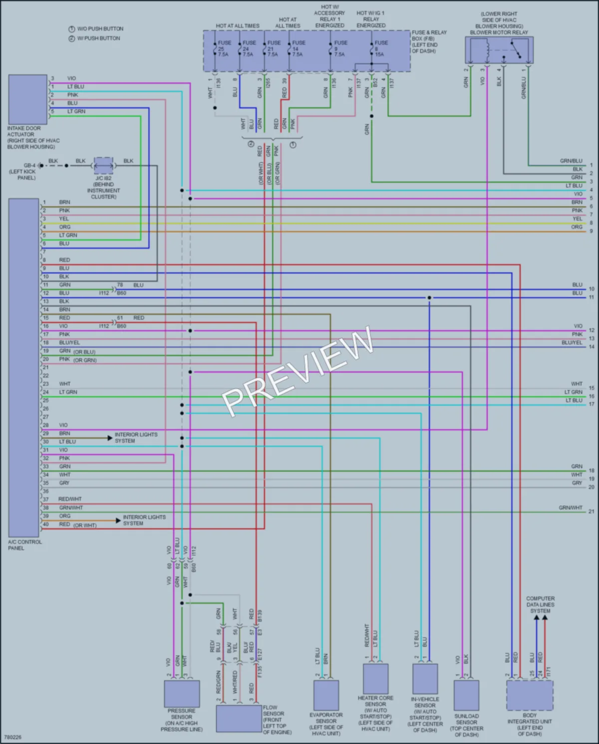 2021 Subaru CrosstrekHybrid Air Conditioning wiring diagram preview