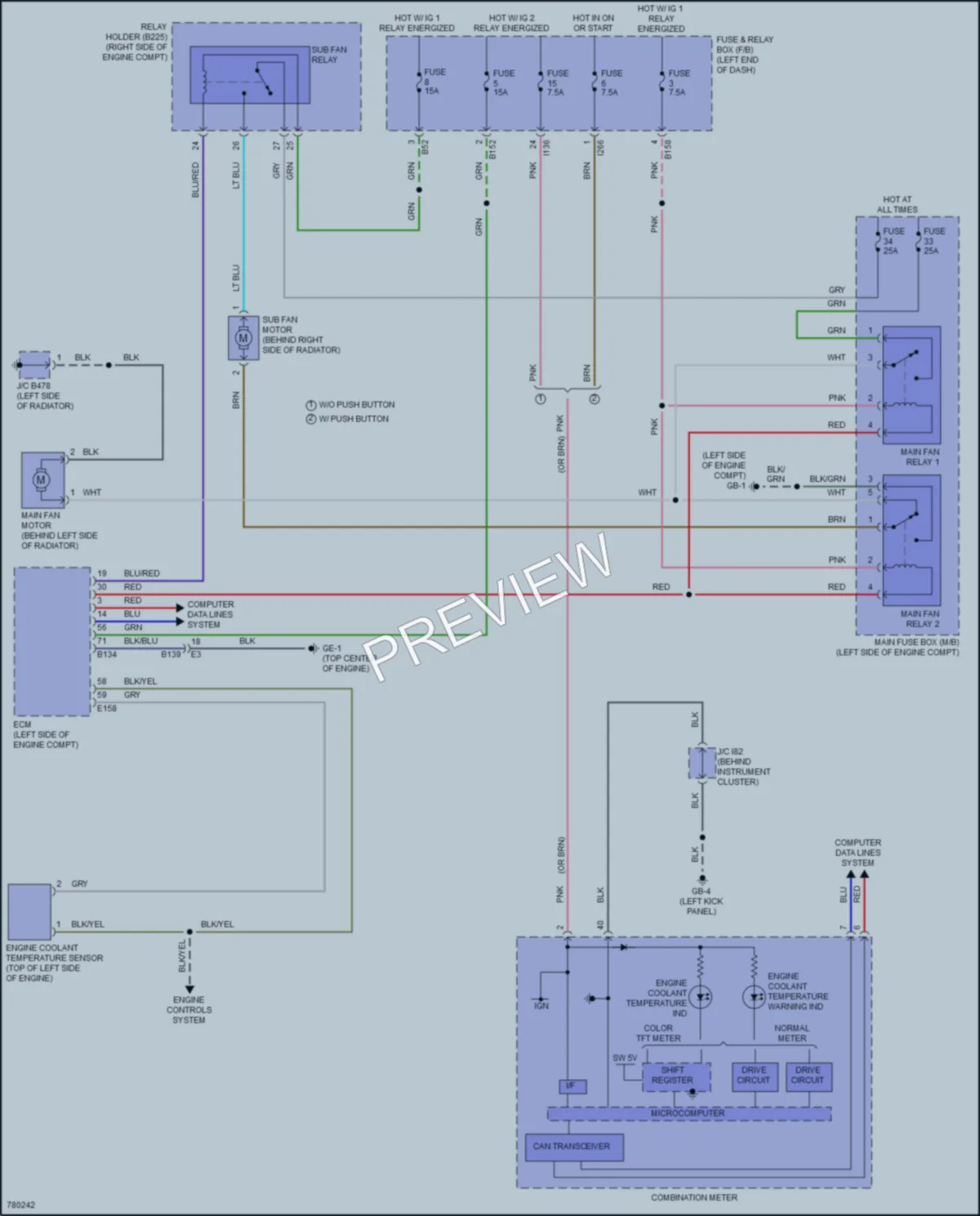 2021 Subaru CrosstrekHybrid Cooling Fan wiring diagram preview
