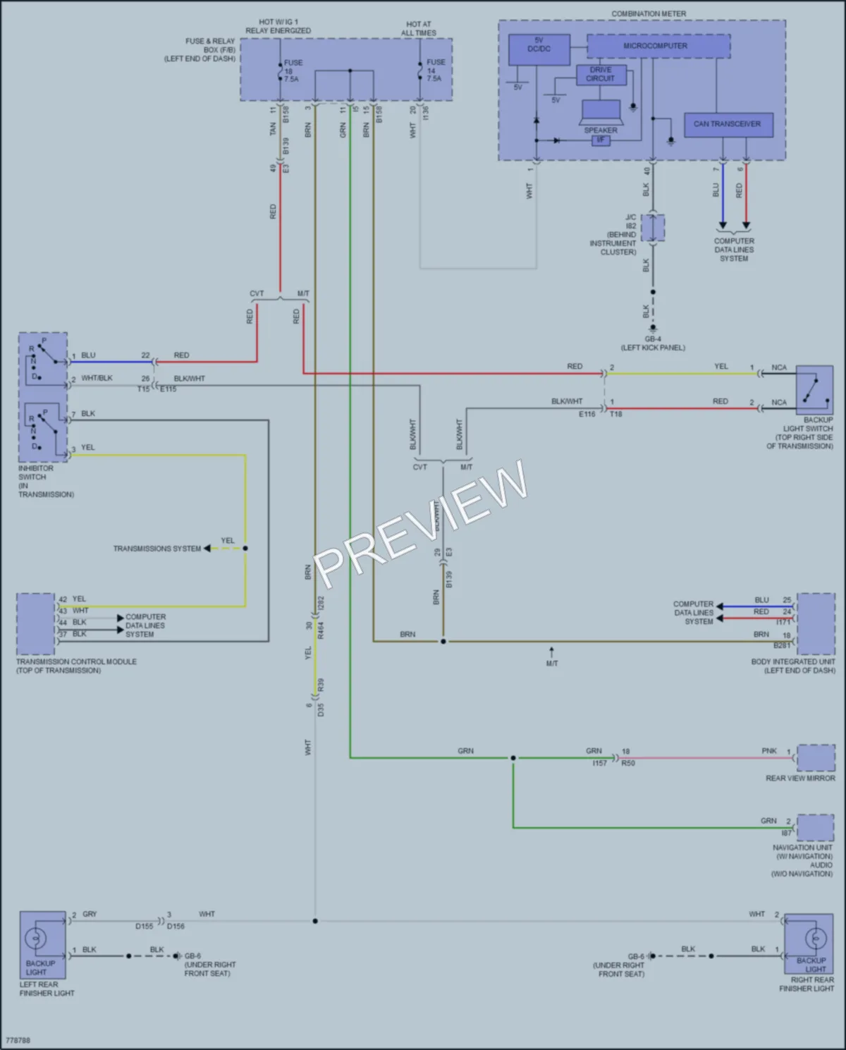 2021 Subaru CrosstrekHybrid Exterior Lights wiring diagram preview
