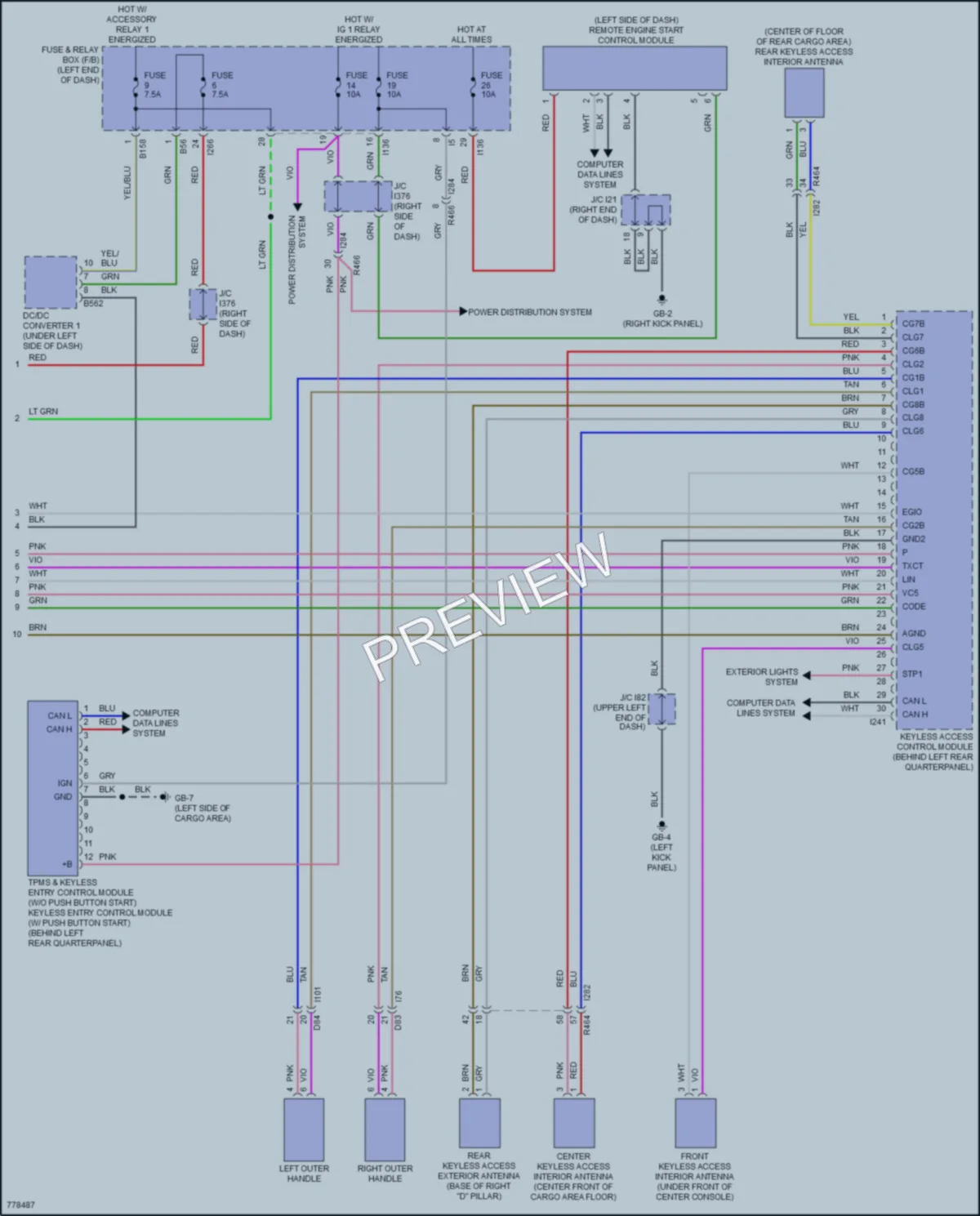 2021 Subaru Forester Anti Theft wiring diagram preview