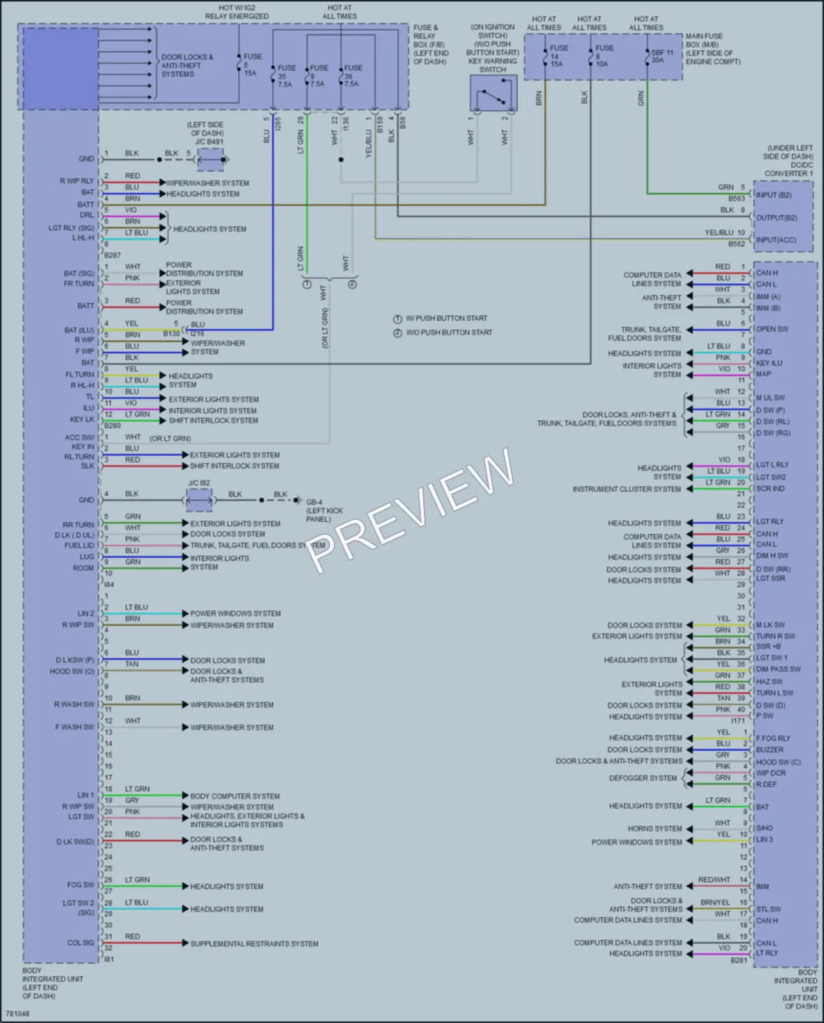2021 Subaru Forester Body Control Modules wiring diagram preview
