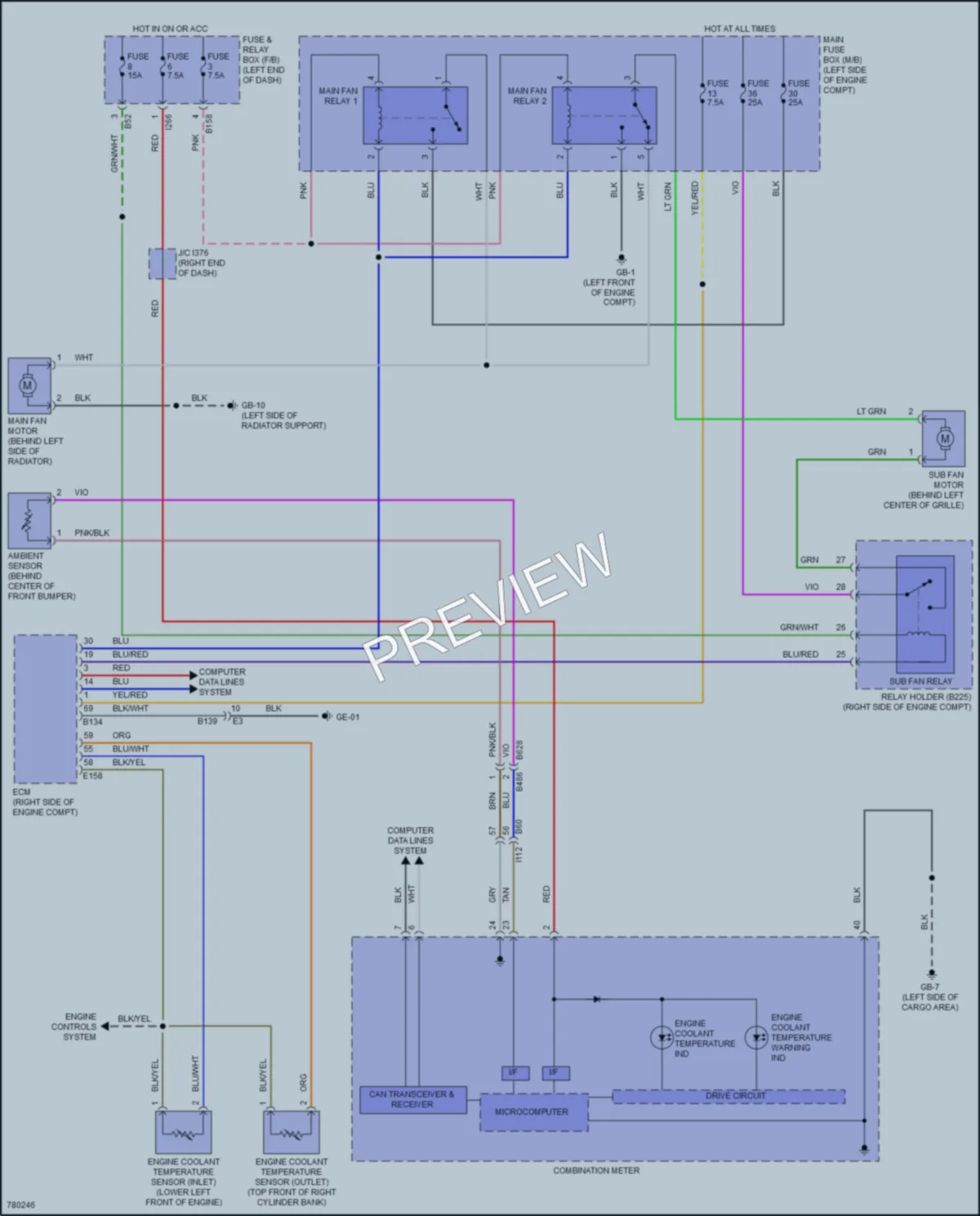 2021 Subaru Forester Cooling Fan wiring diagram preview