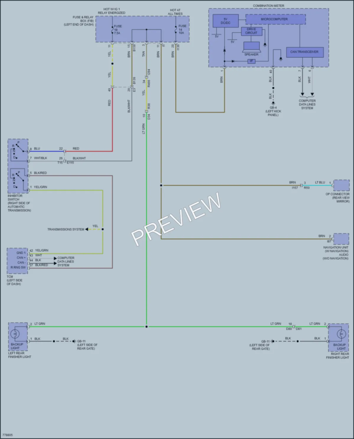 2021 Subaru Forester Exterior Lights wiring diagram preview