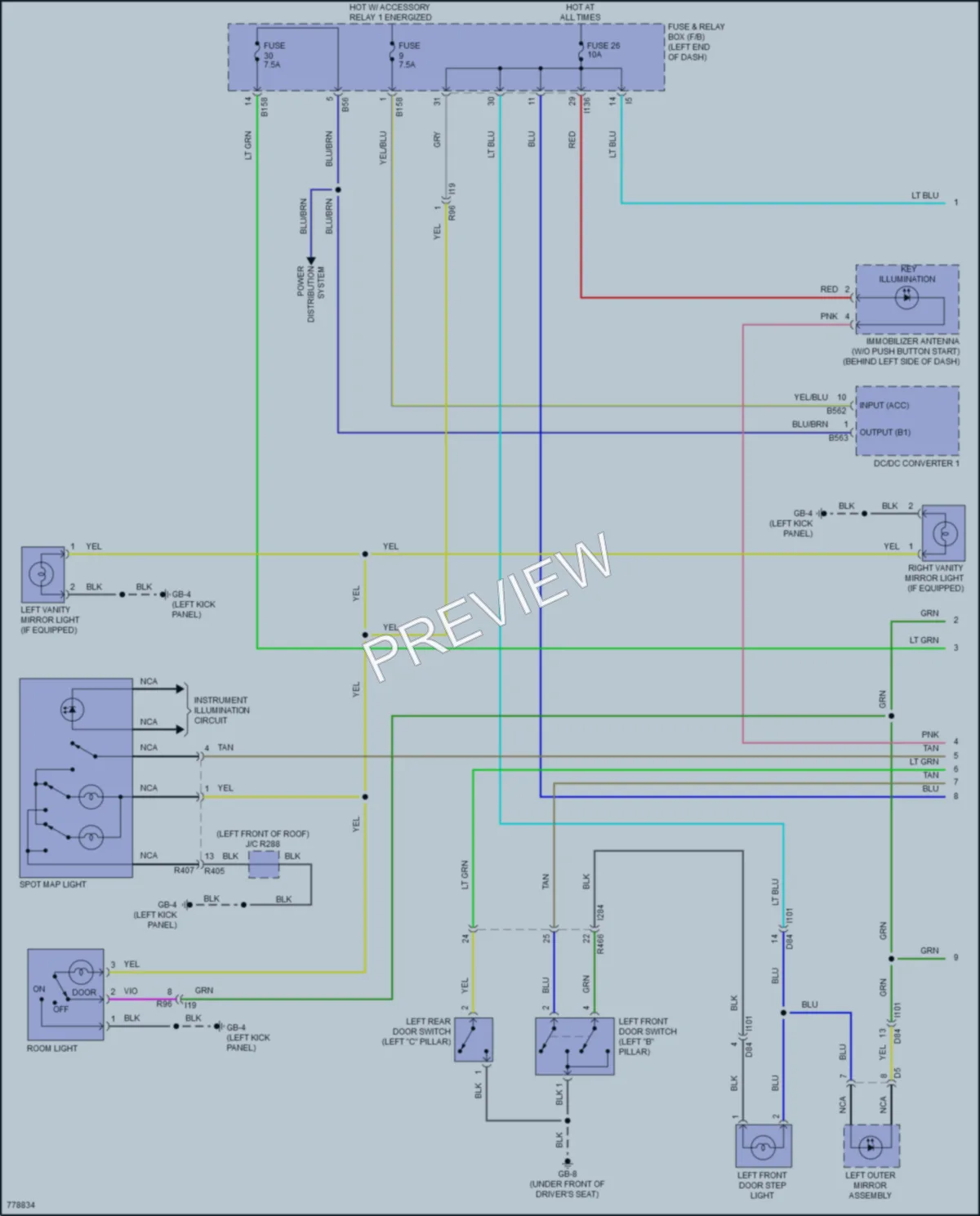 2021 Subaru Forester Interior Lights wiring diagram preview